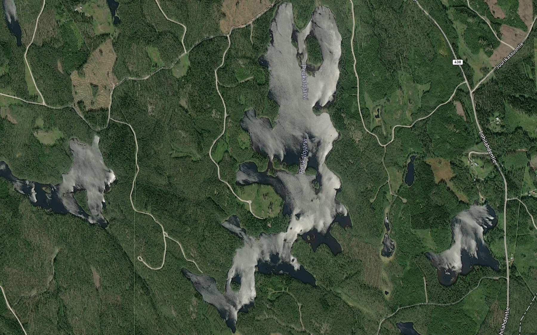 Satellite map of the Vesikallionlahti