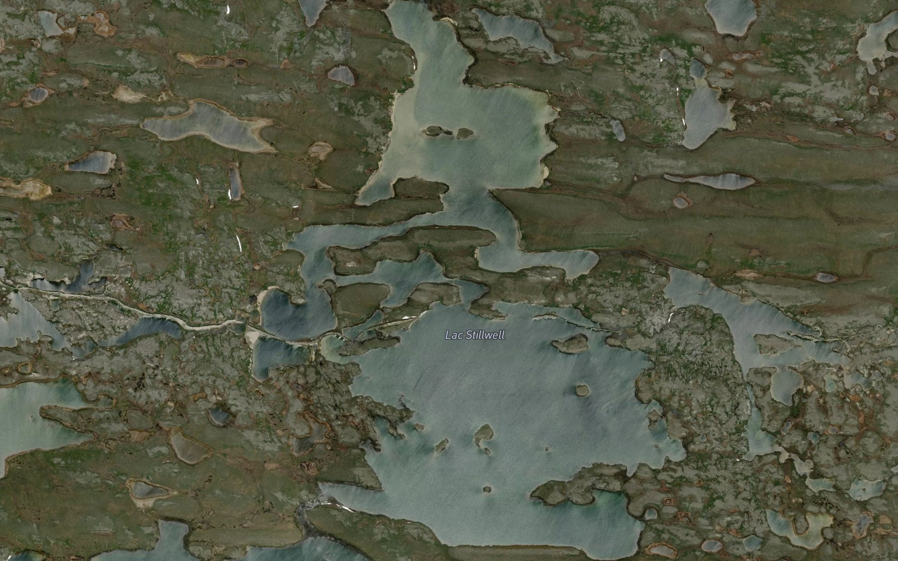 Satellite map of the Lac Stillwell