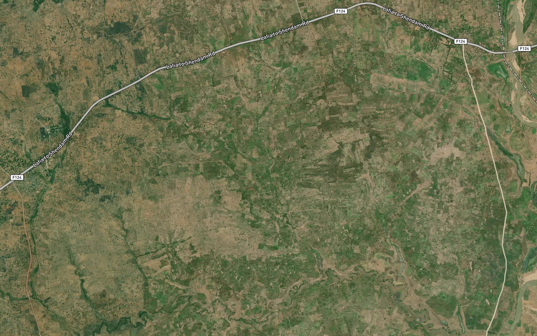 Satellite map of the RiverKpakio