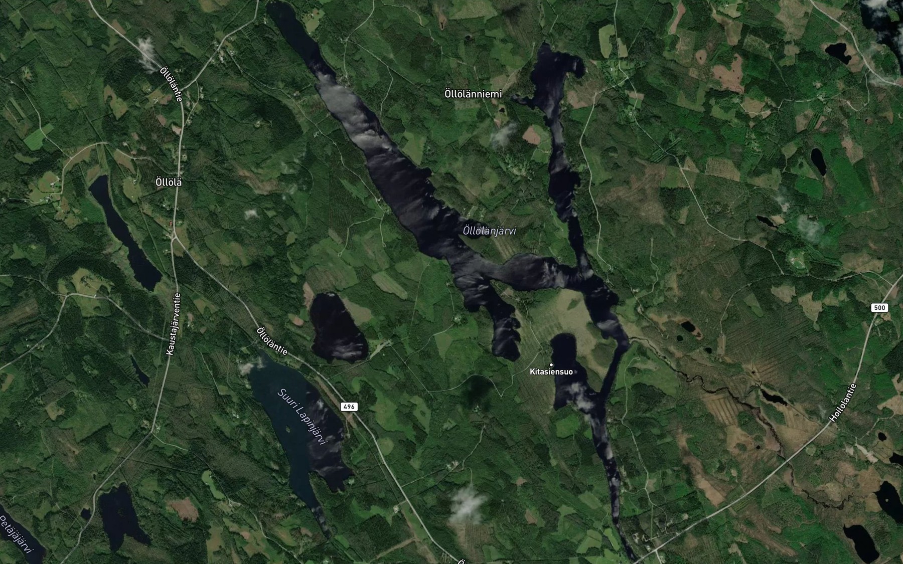 Satellite map of the Pussisenlahti