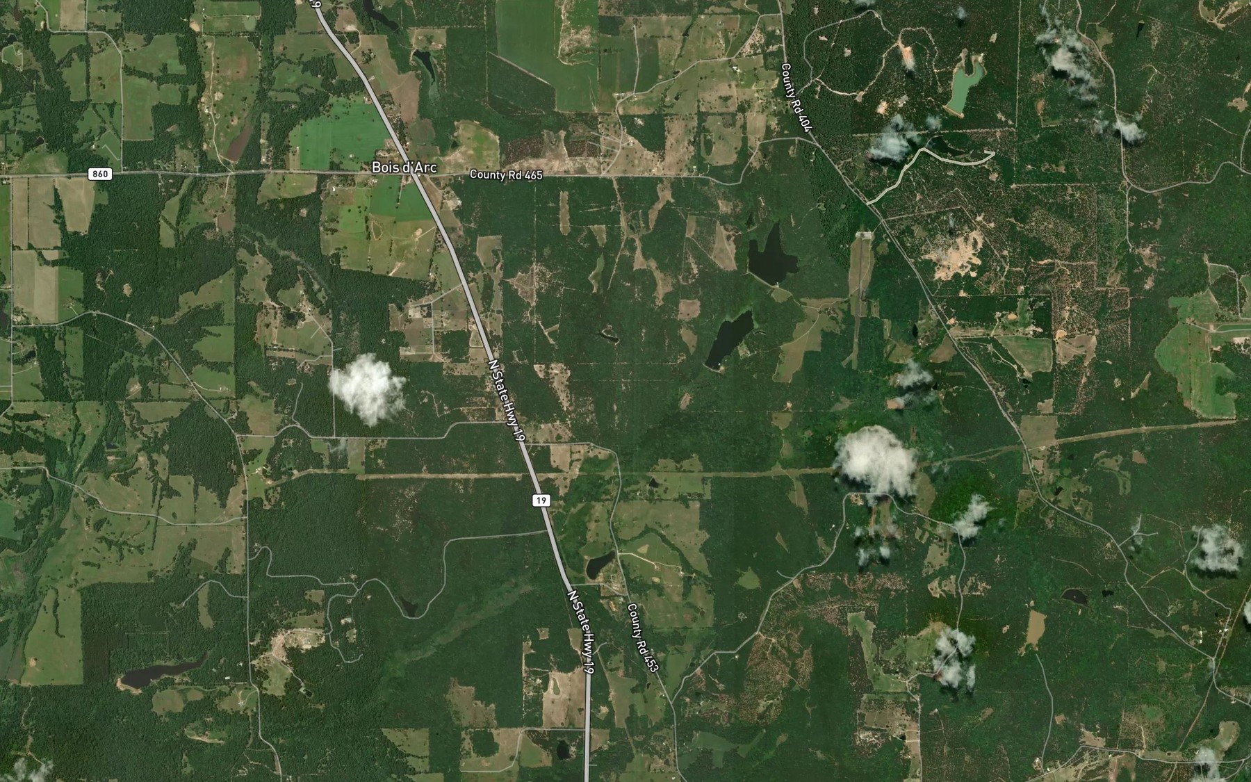 Satellite map of the John B Jones Lake