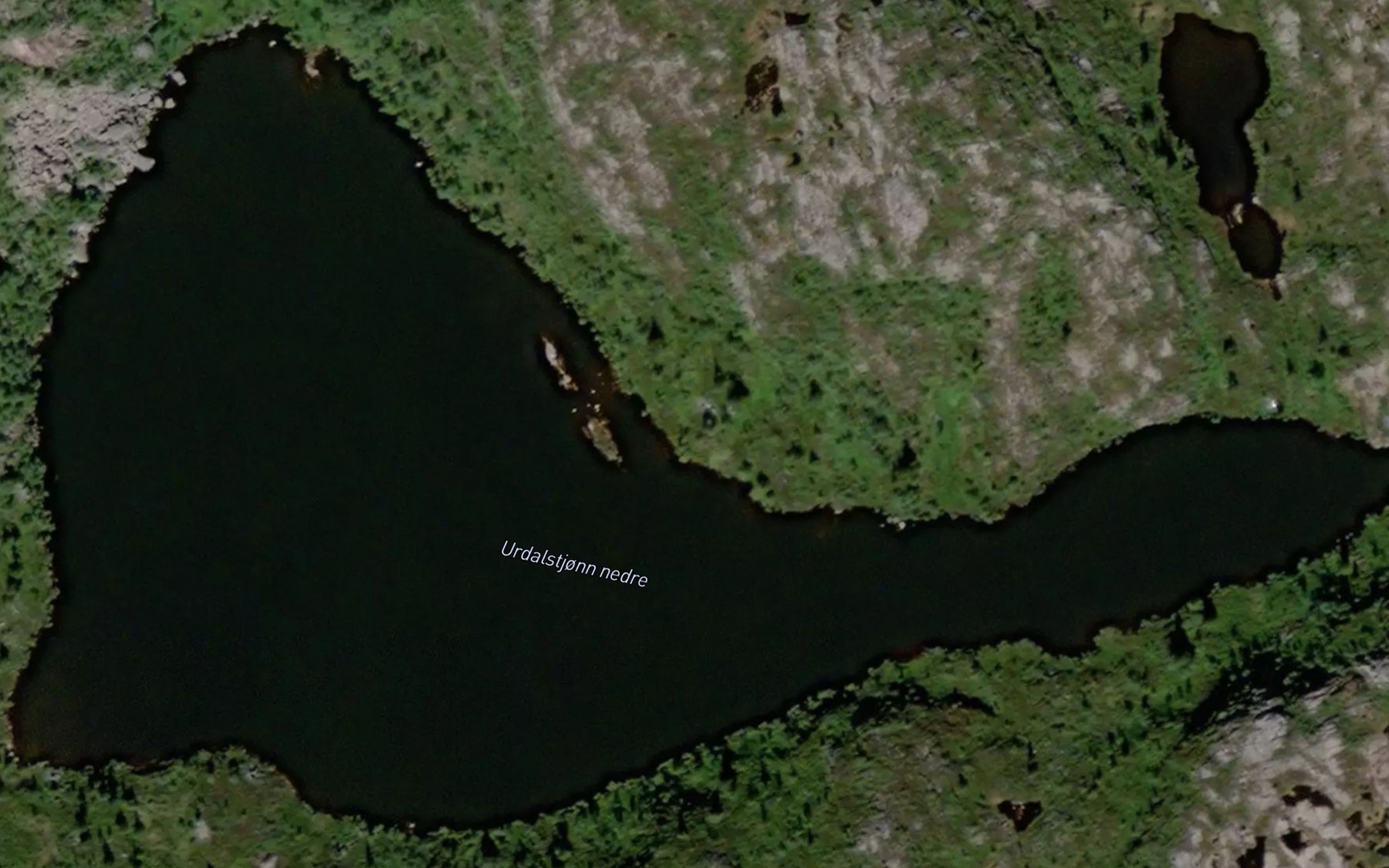 Satellite map of the Urdalstjonn nedre