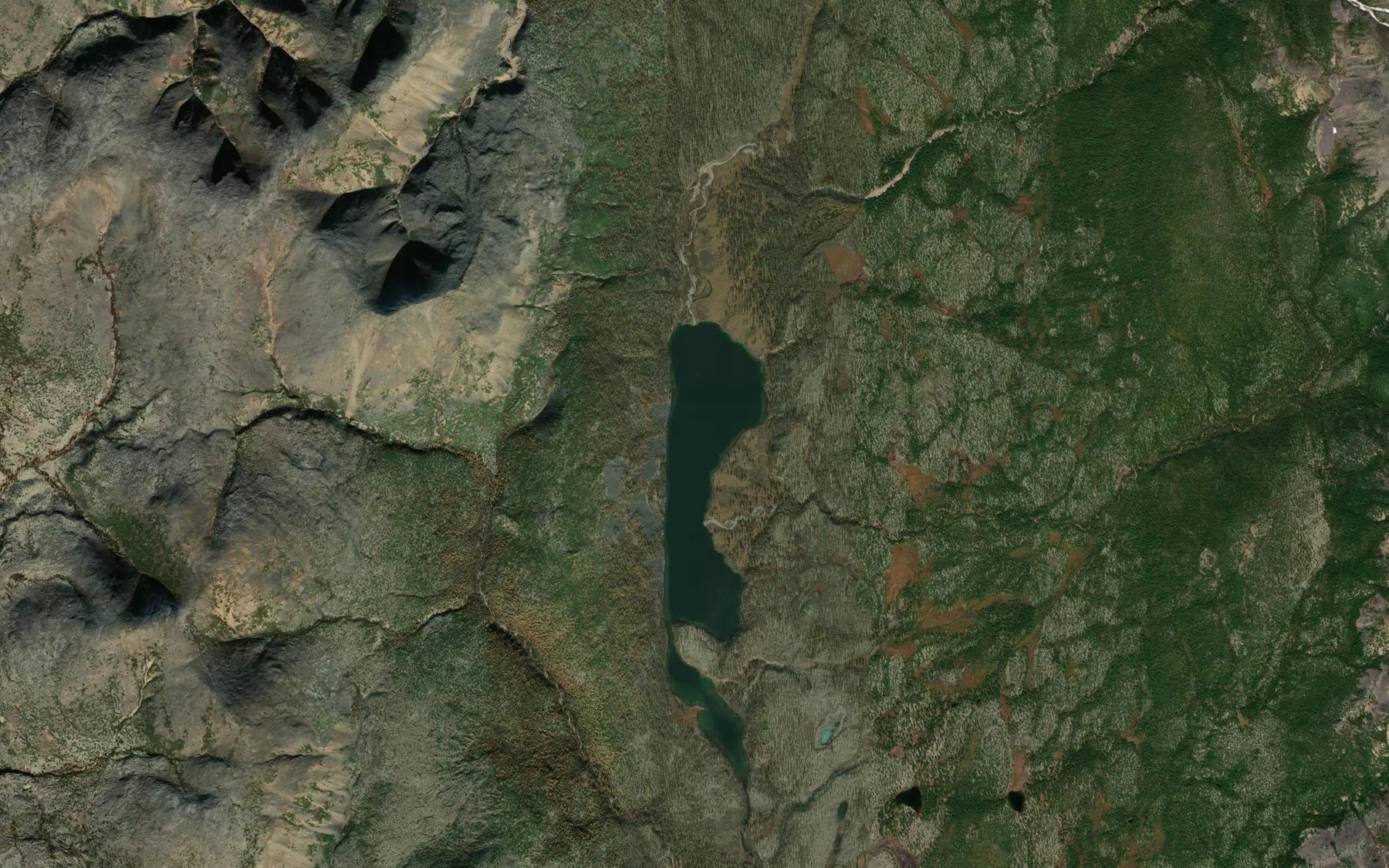 Satellite map of the Ozero Nariganna