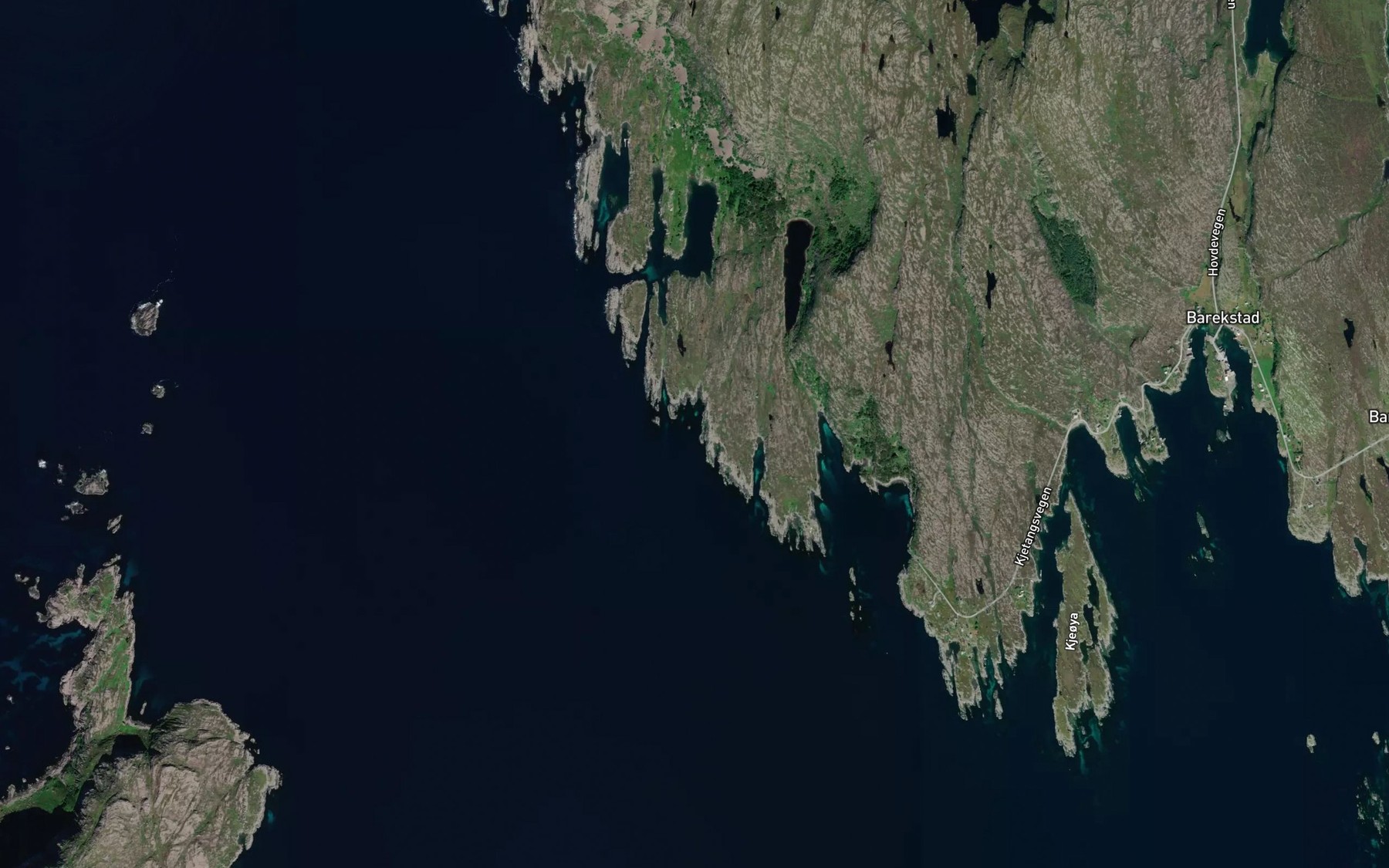 Satellite map of the Eikeborvika