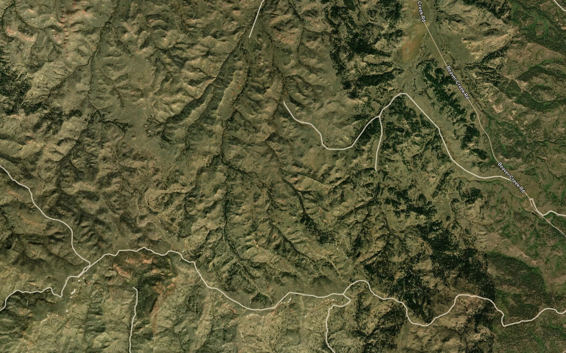 Satellite map of the Deer Creek Reservoir Number Three