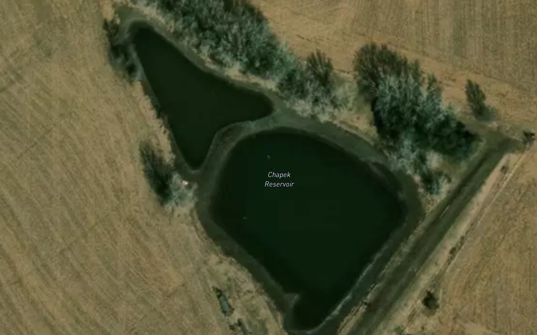 Satellite map of the Chapek Reservoir