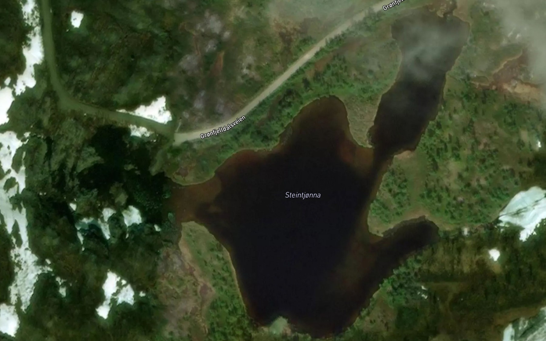 Satellite map of the Steintjorna