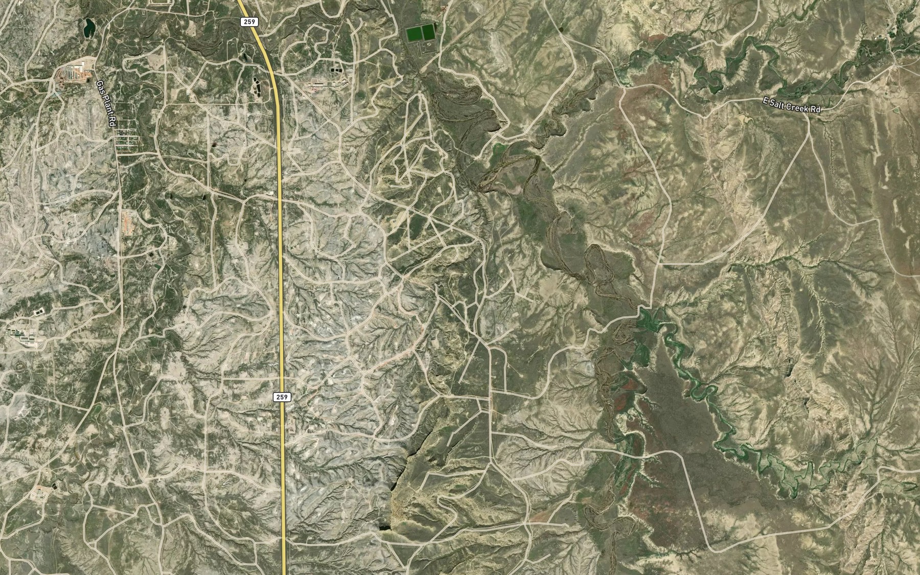 Satellite map of the Western States Number 1 Reservoir