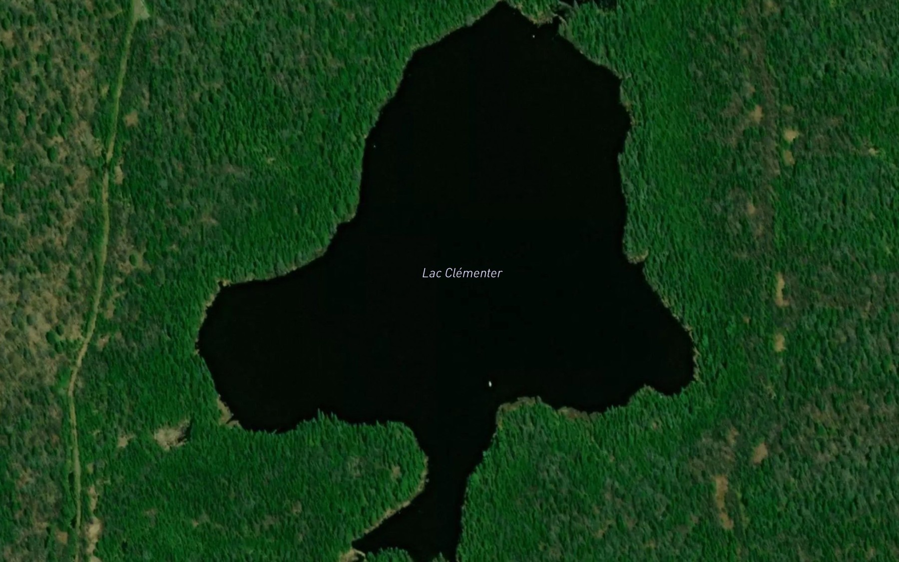 Satellite map of the Lac Clementer