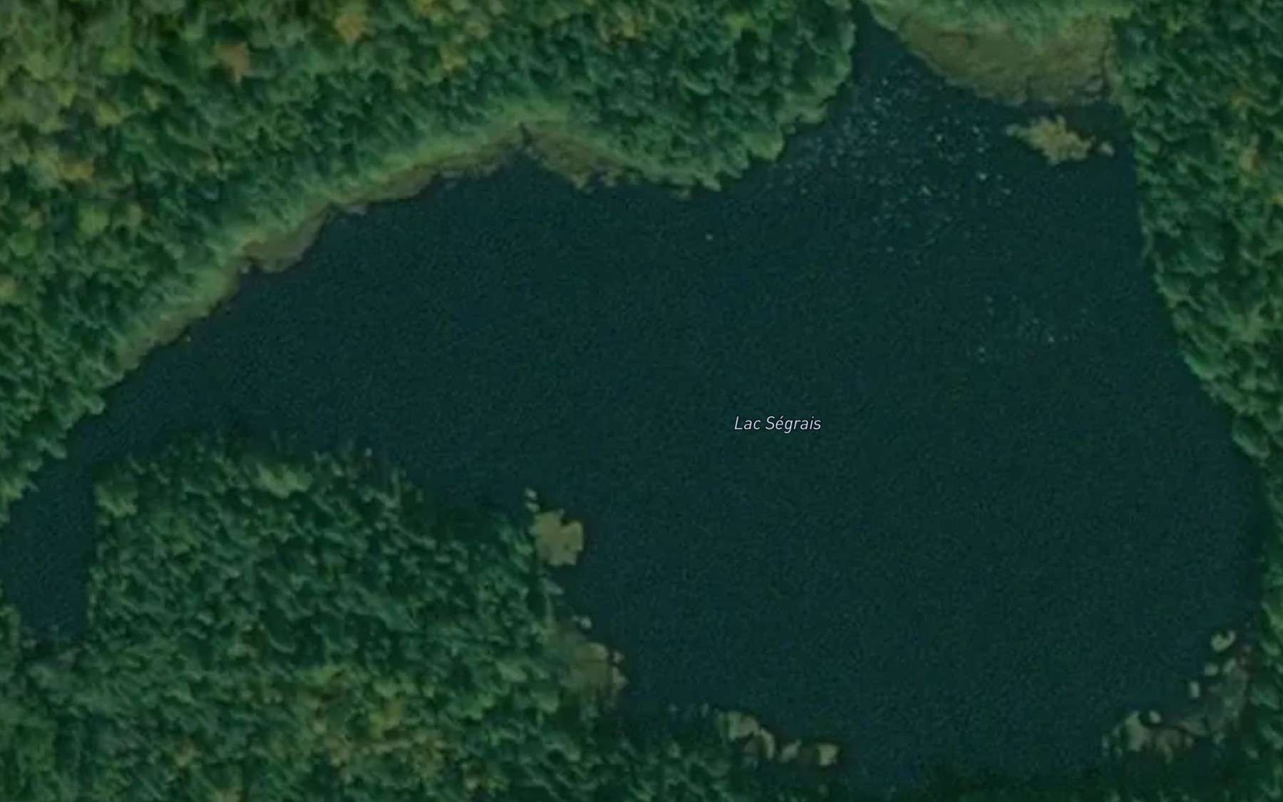 Satellite map of the Lac Segrais