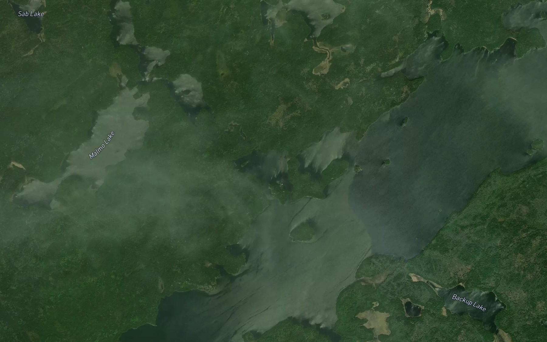 Satellite map of the Iron Bay