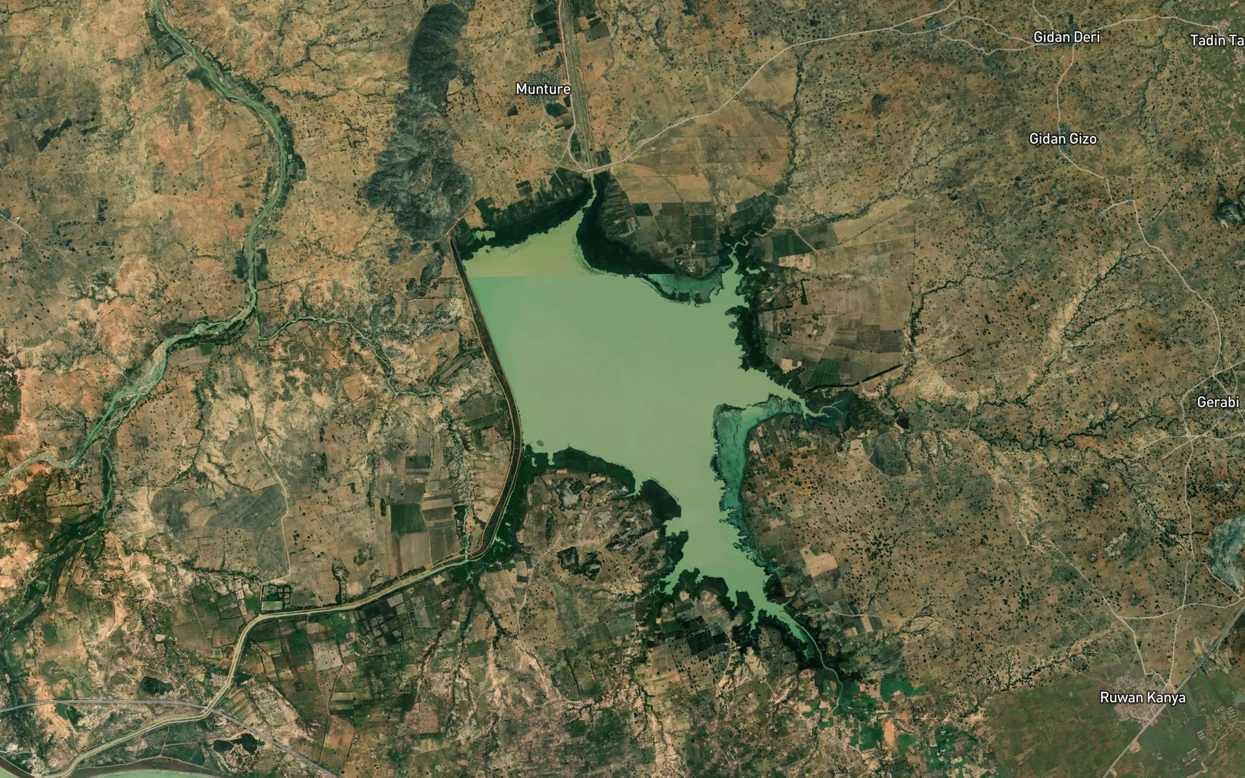 Satellite map of the River Yada Gammo