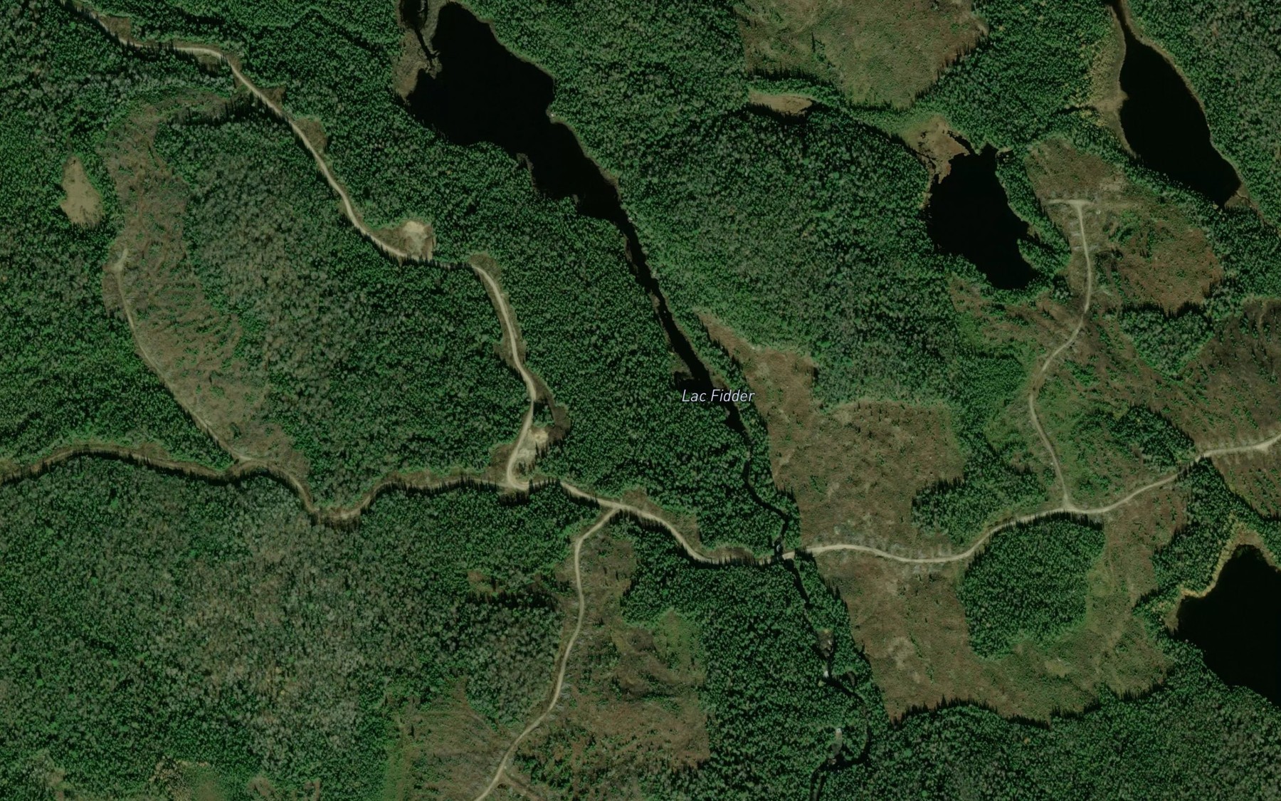 Satellite map of the Lac Fidder