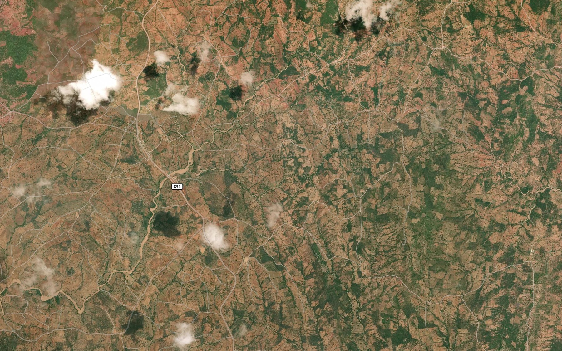 Satellite map of the Nginyai Dam