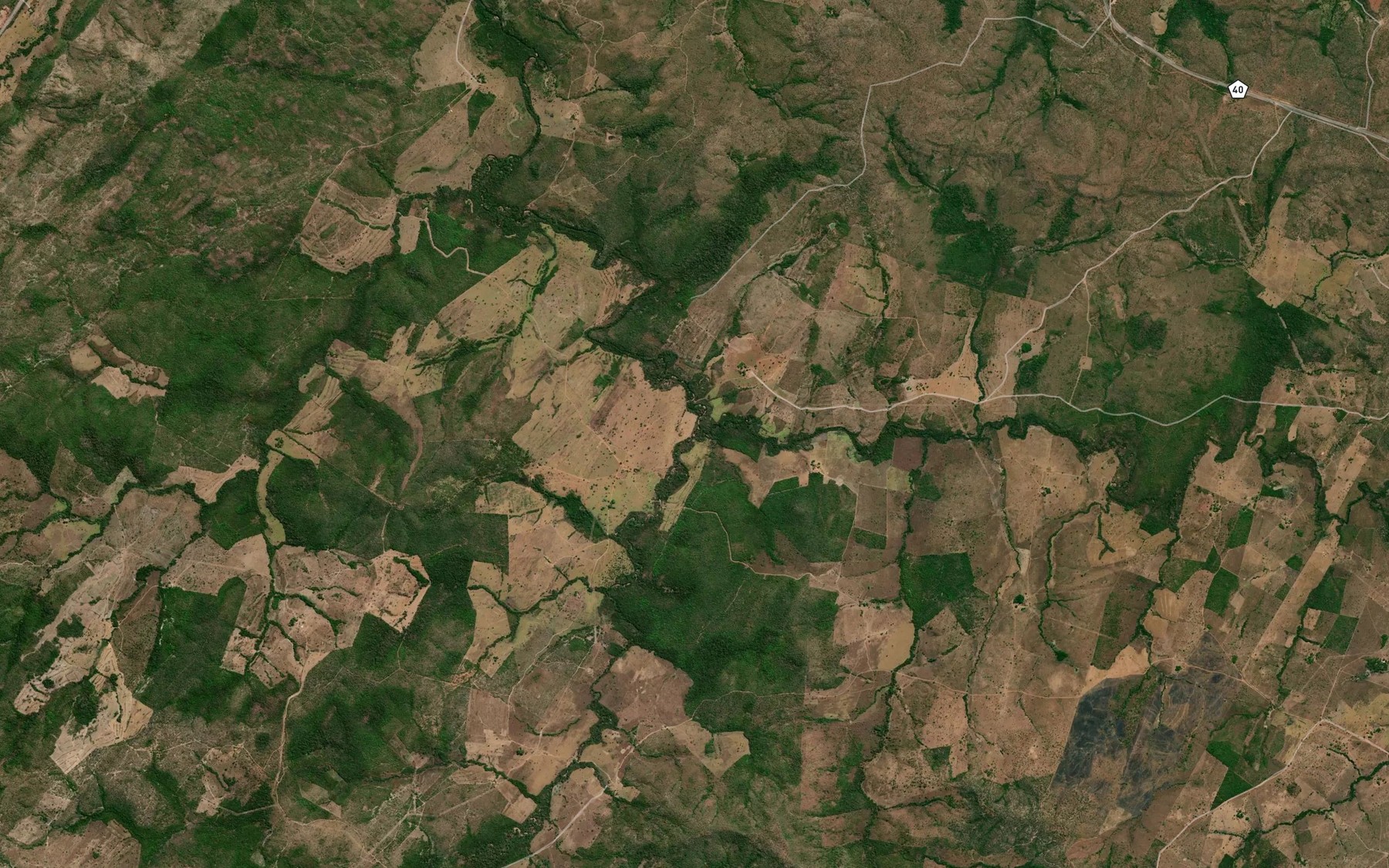Satellite map of the Ribeirao Gameleirinha