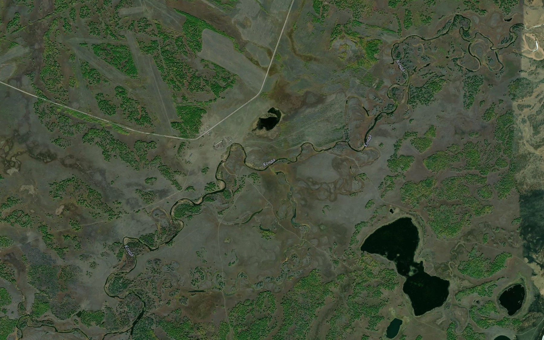 Satellite map of the Baysa