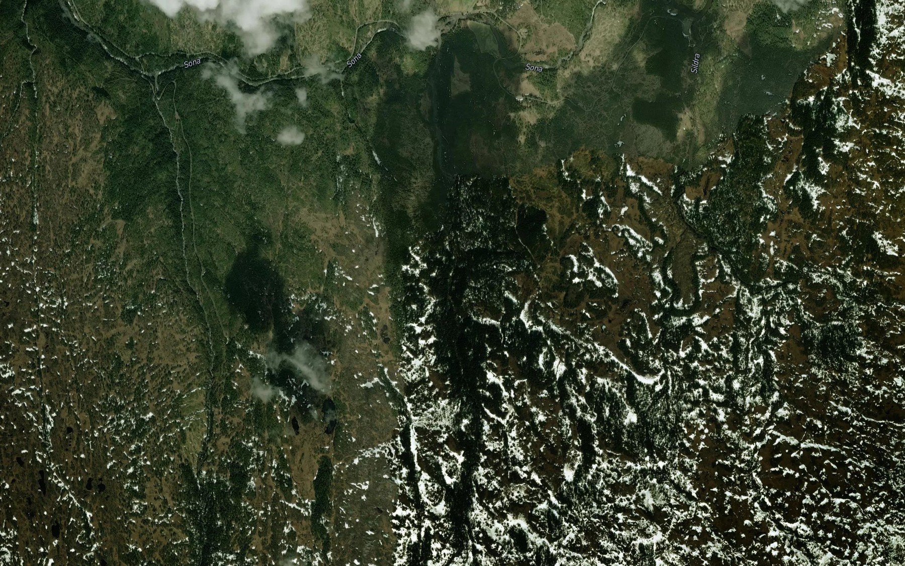 Satellite map of the Auster-Tversona