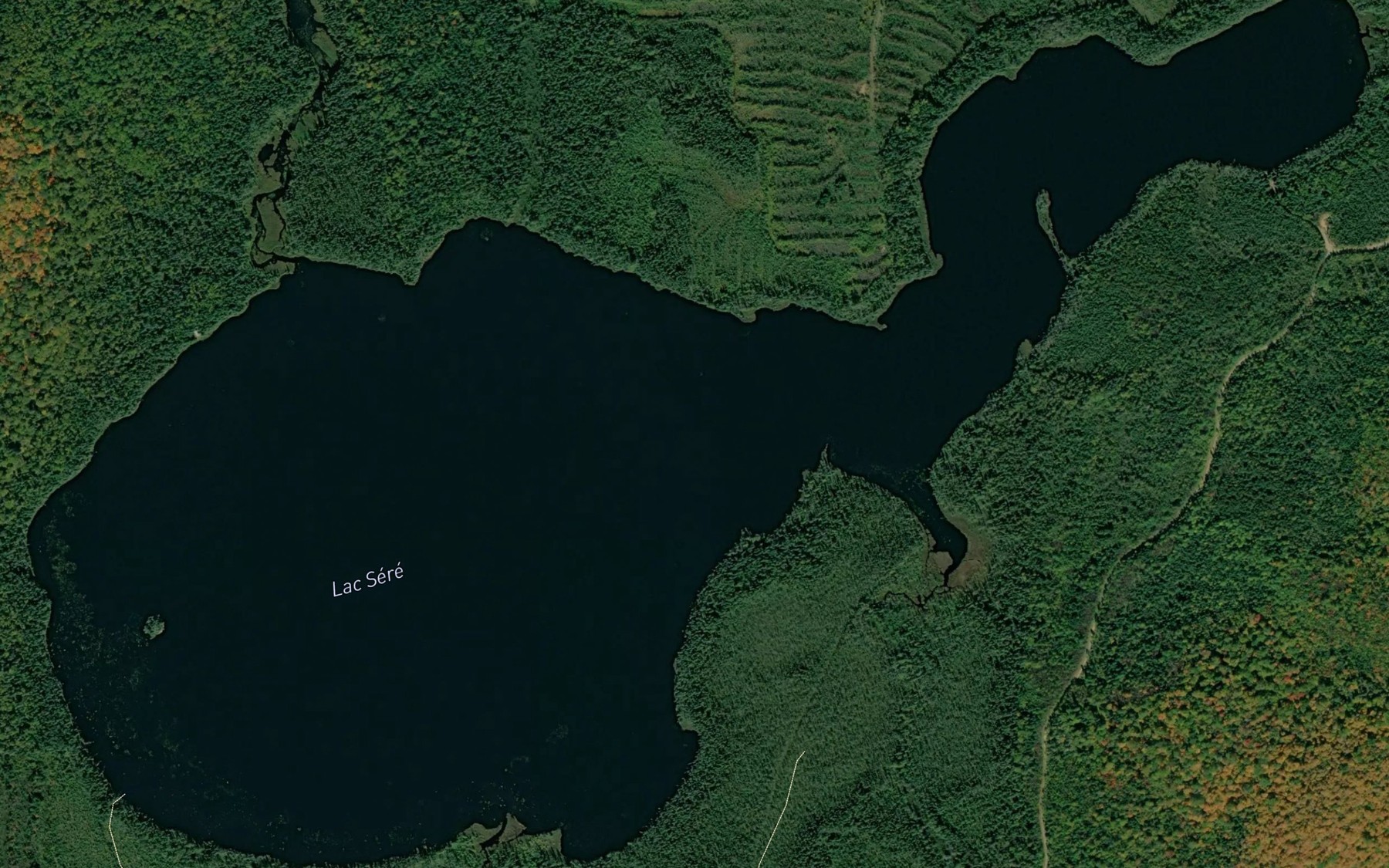 Satellite map of the Lac Sere