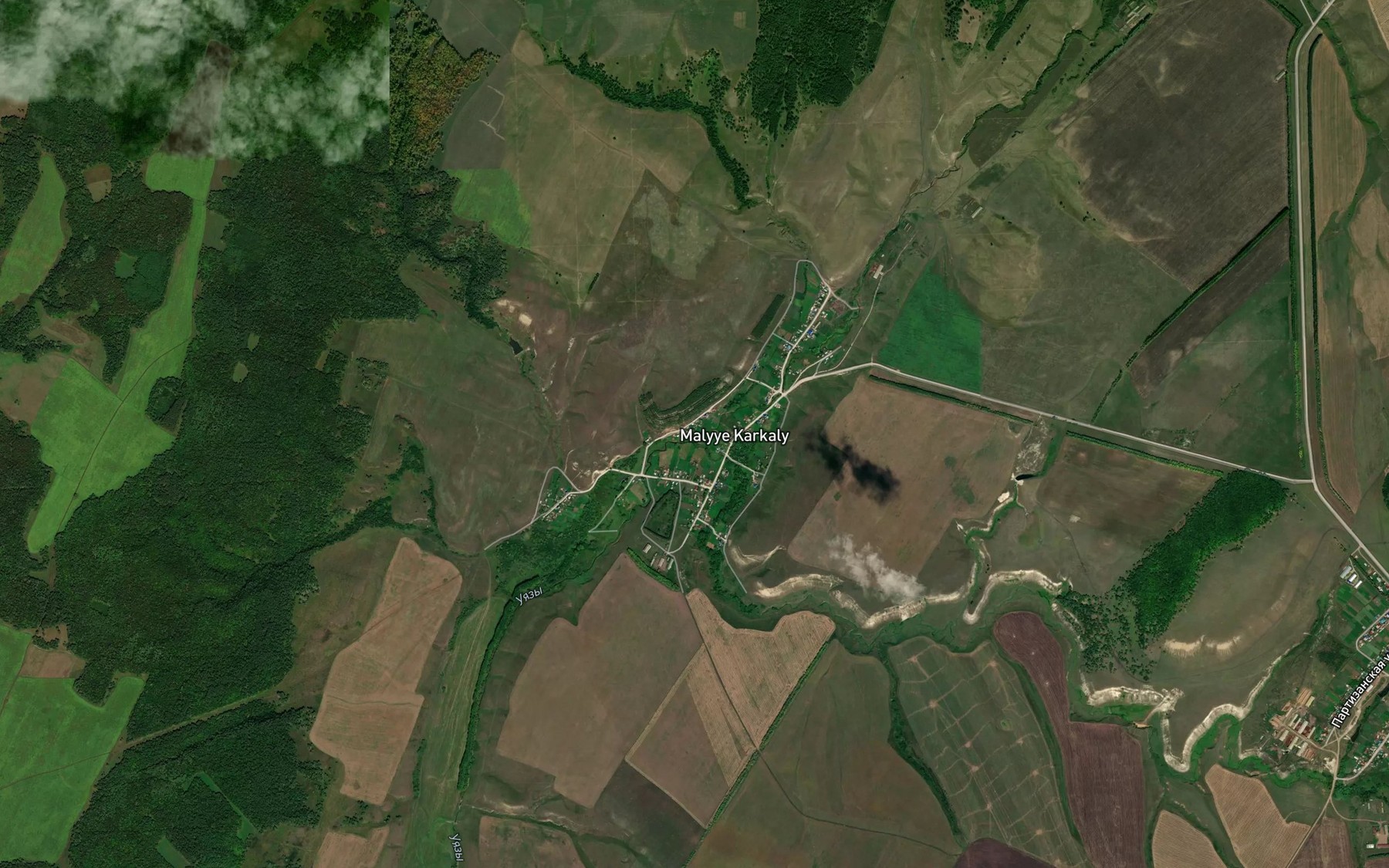 Satellite map of the Karkala