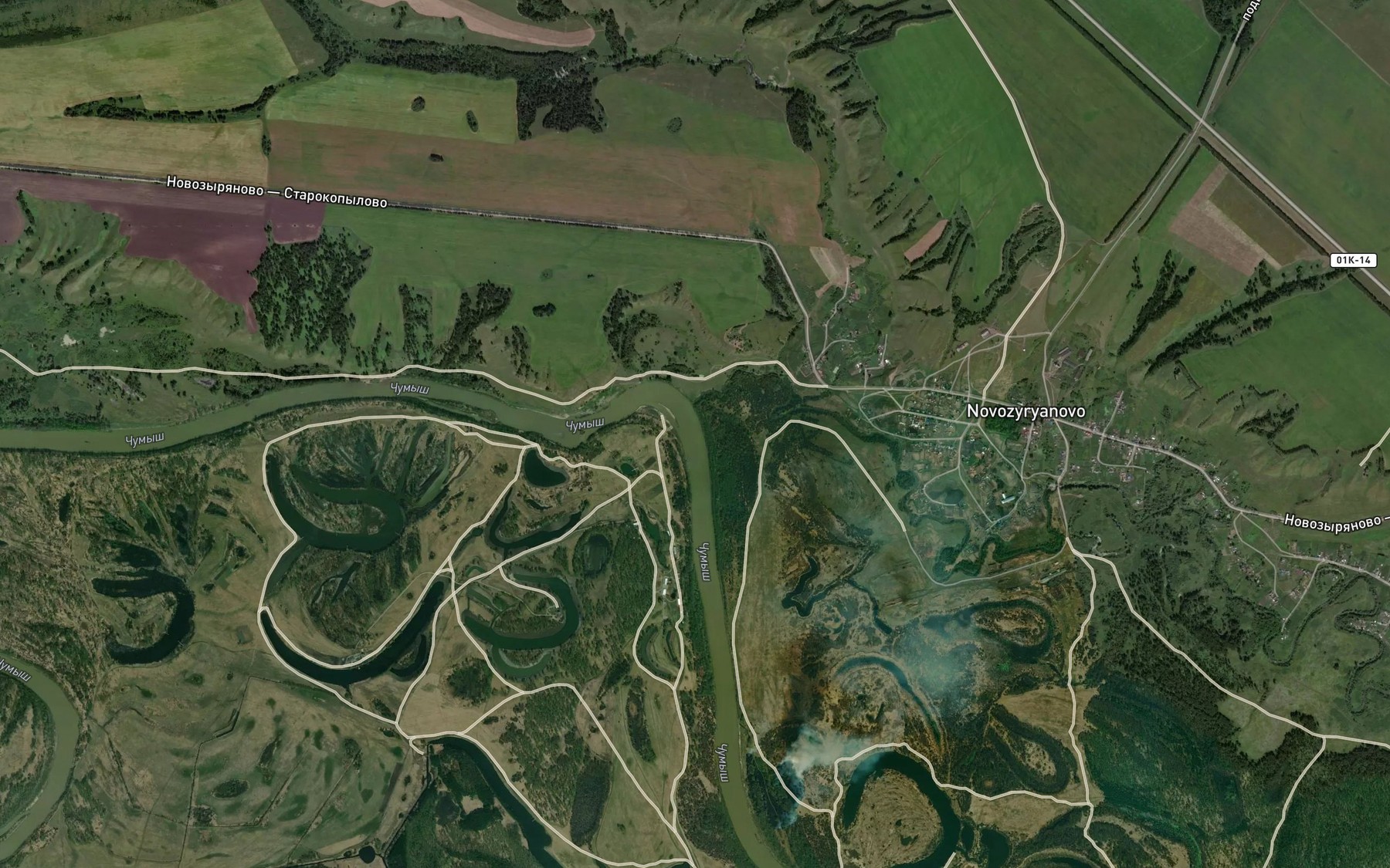 Satellite map of the Tatarka