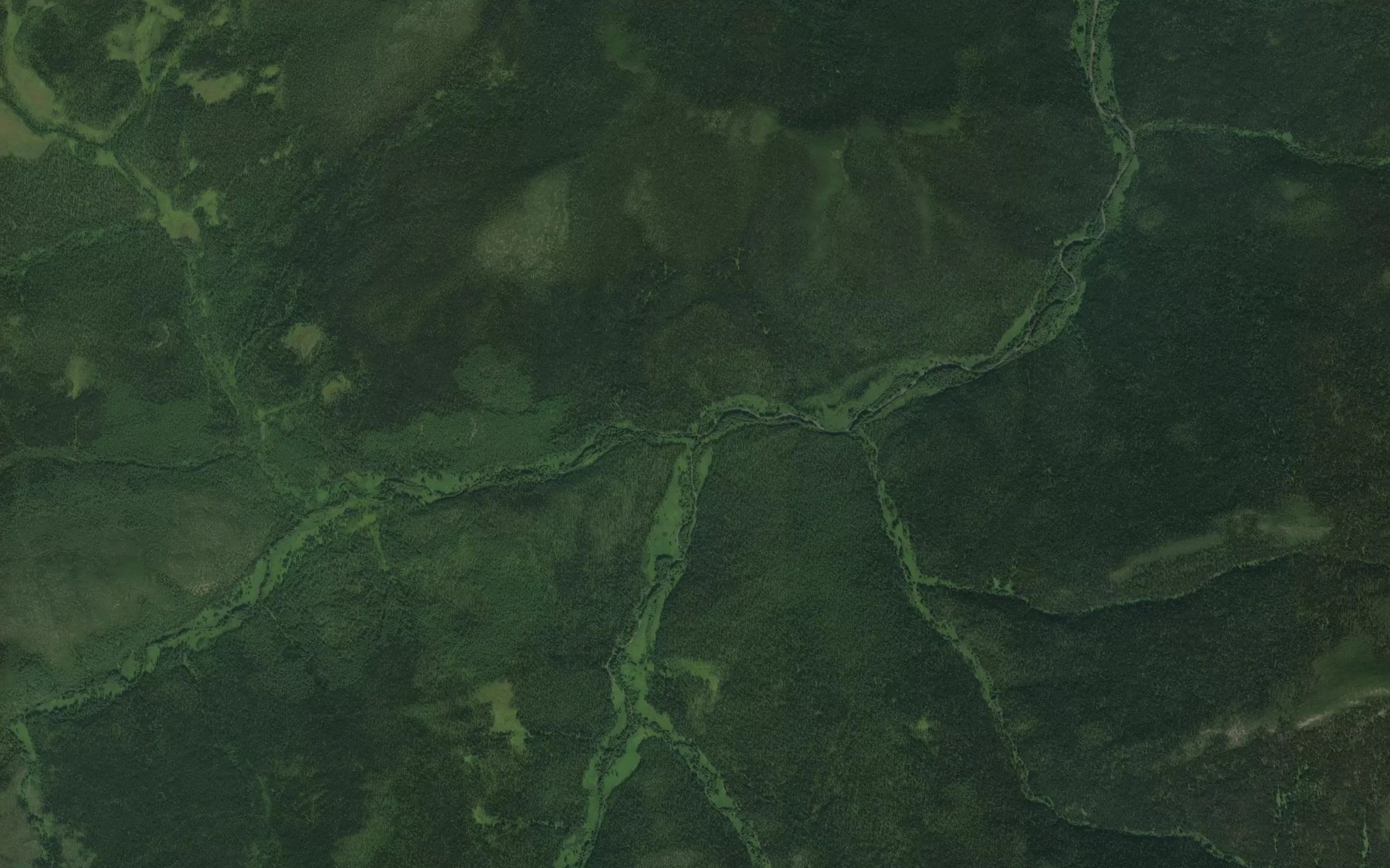 Satellite map of the Levyy Algykan