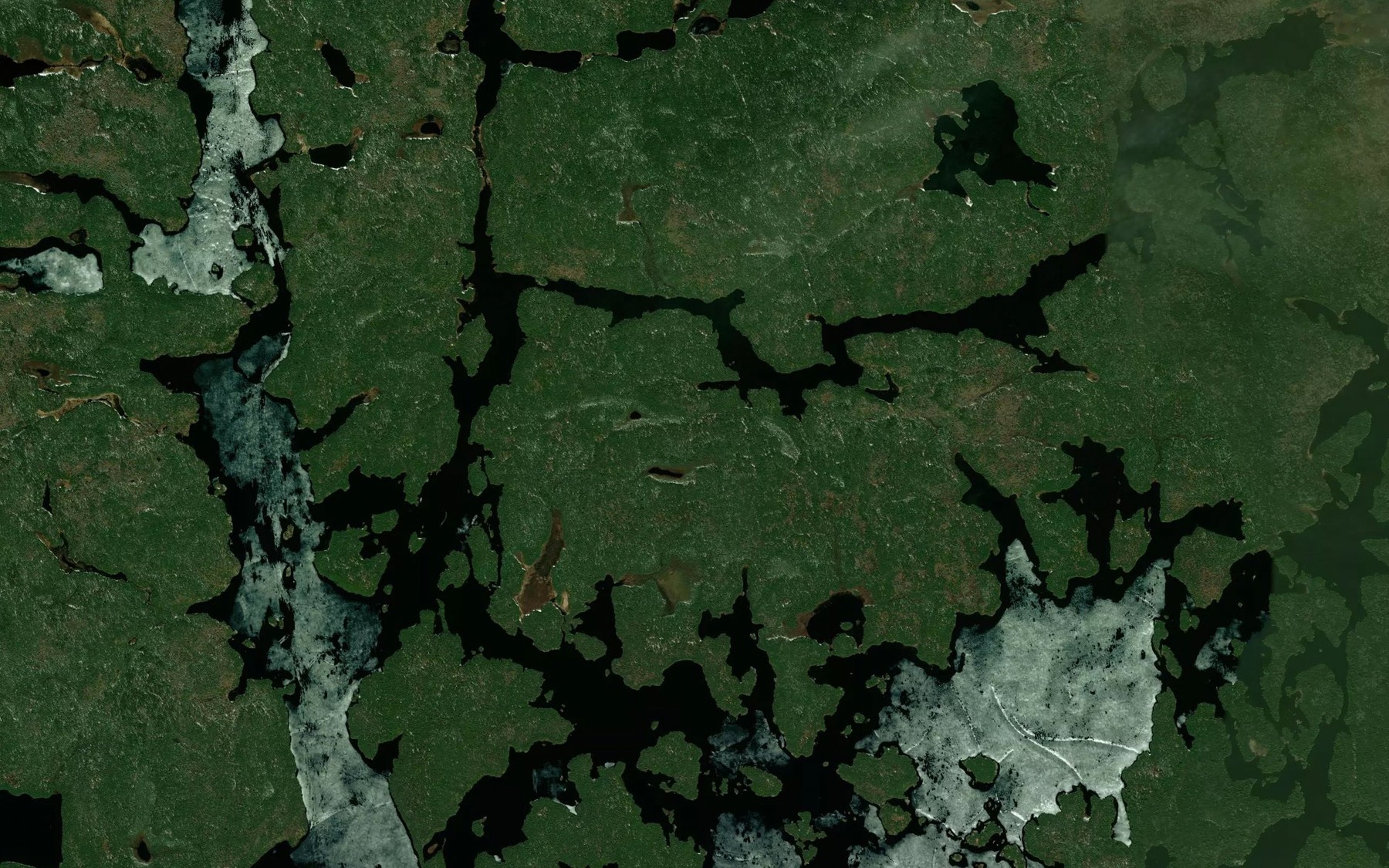 Satellite map of the Arrow Bay