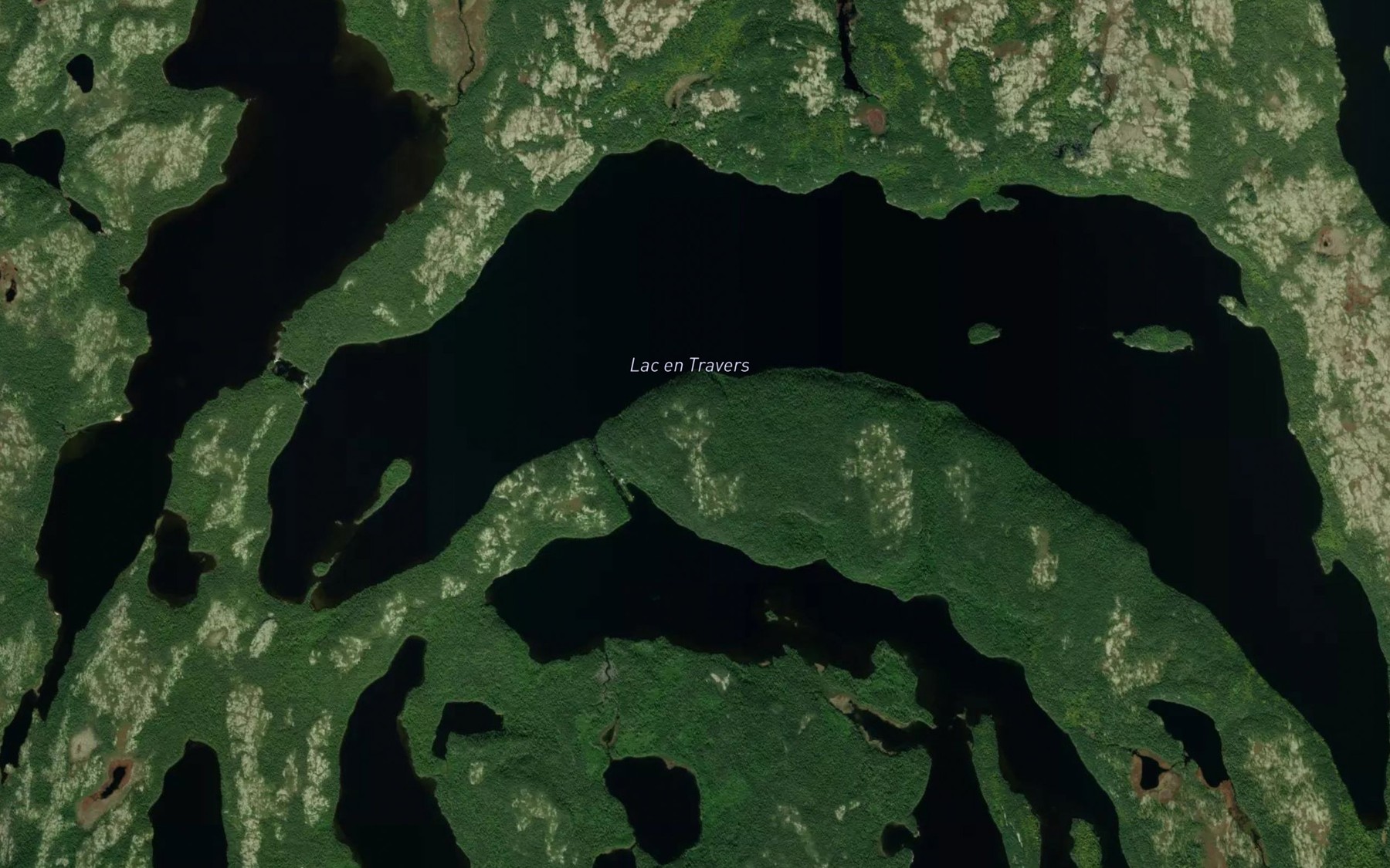 Satellite map of the Lac en Travers