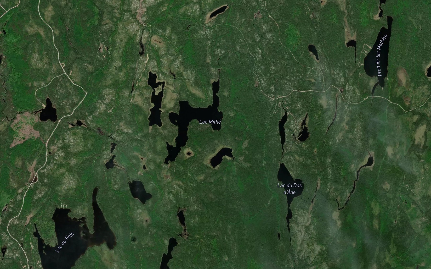 Satellite map of the Lac du Vestibule