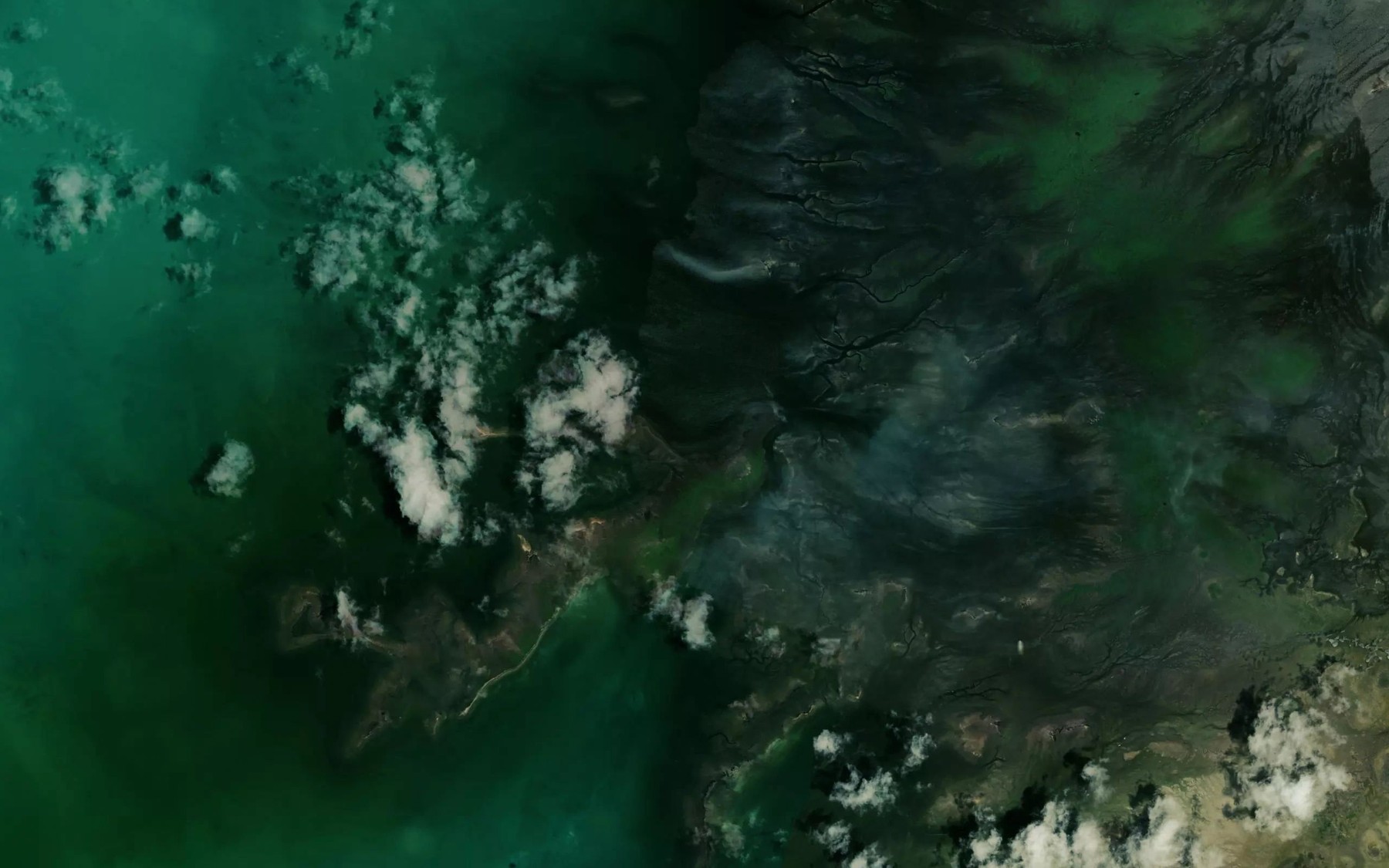 Satellite map of the Porpoise Creek