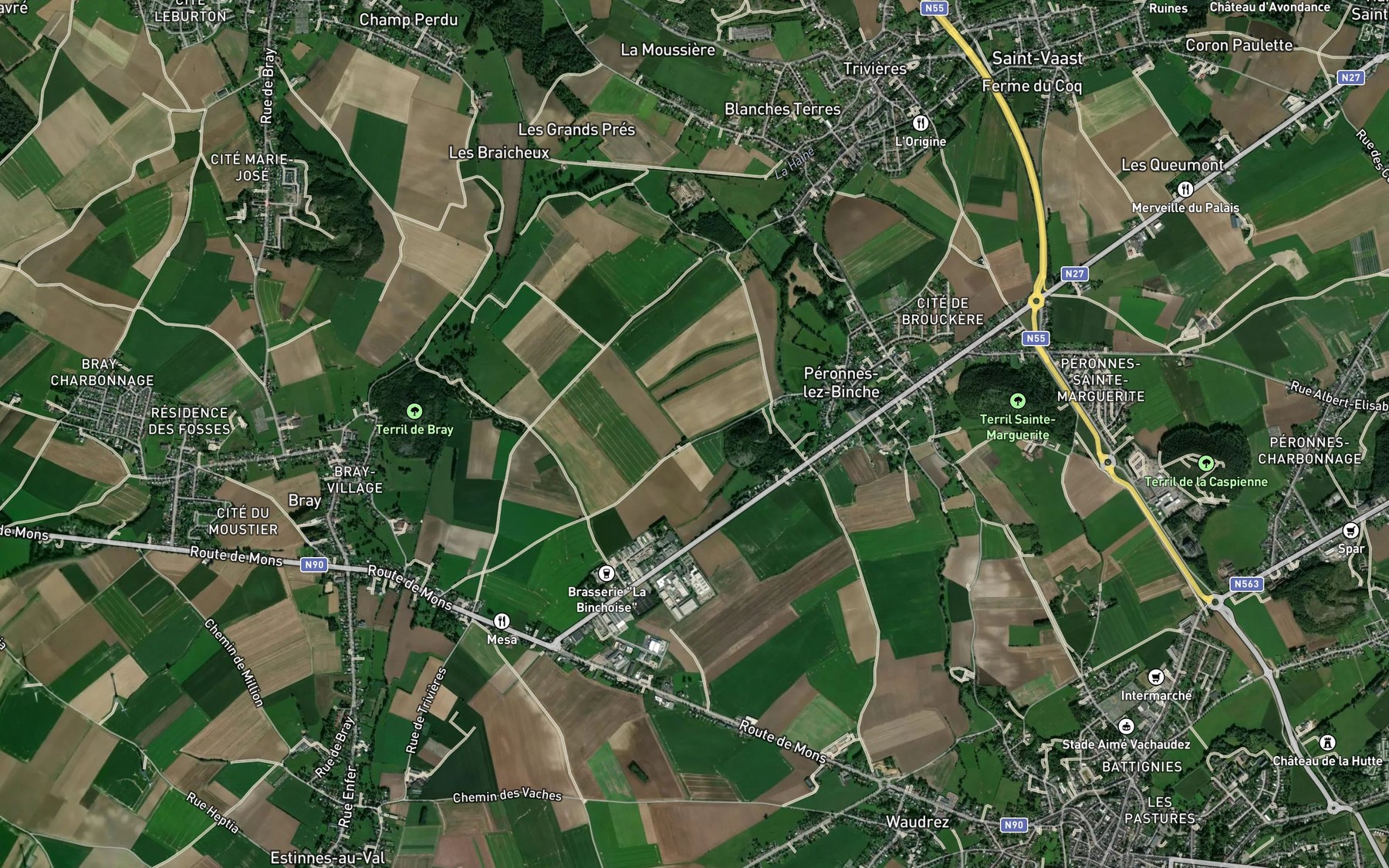 Satellite map of the Samme