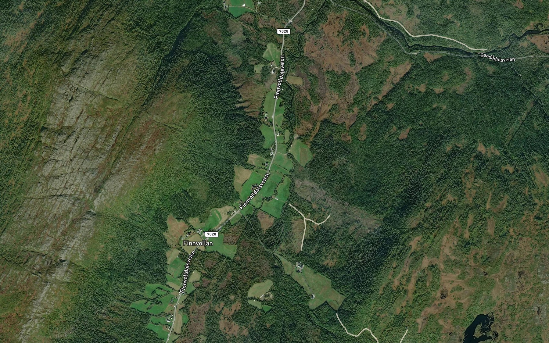 Satellite map of the Jensbyggbekken