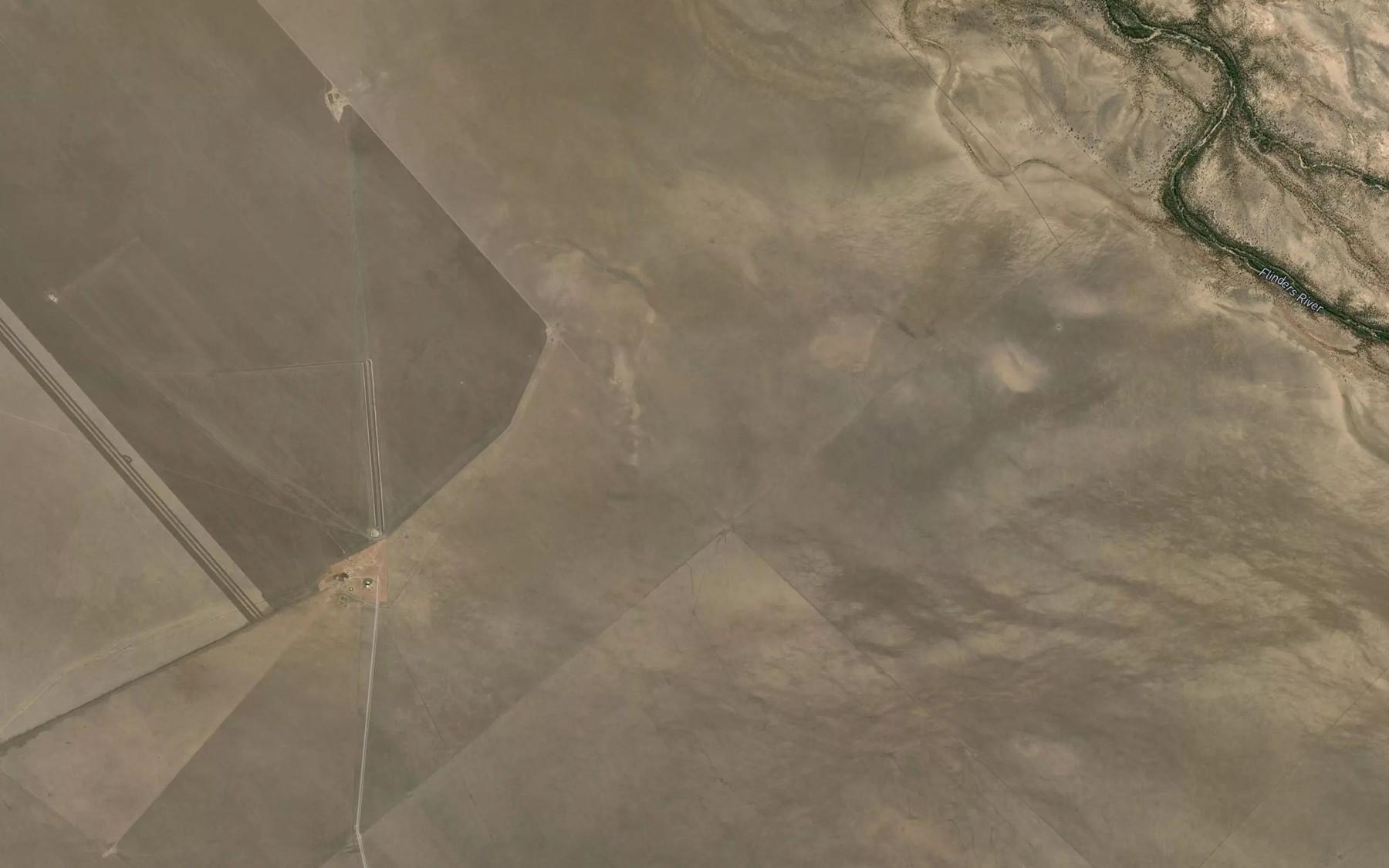 Satellite map of the Mud Soda Spring