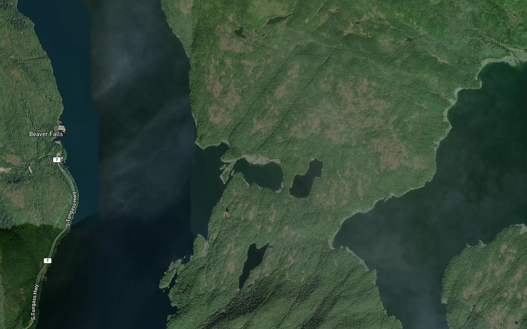 Satellite map of the Gem Cove