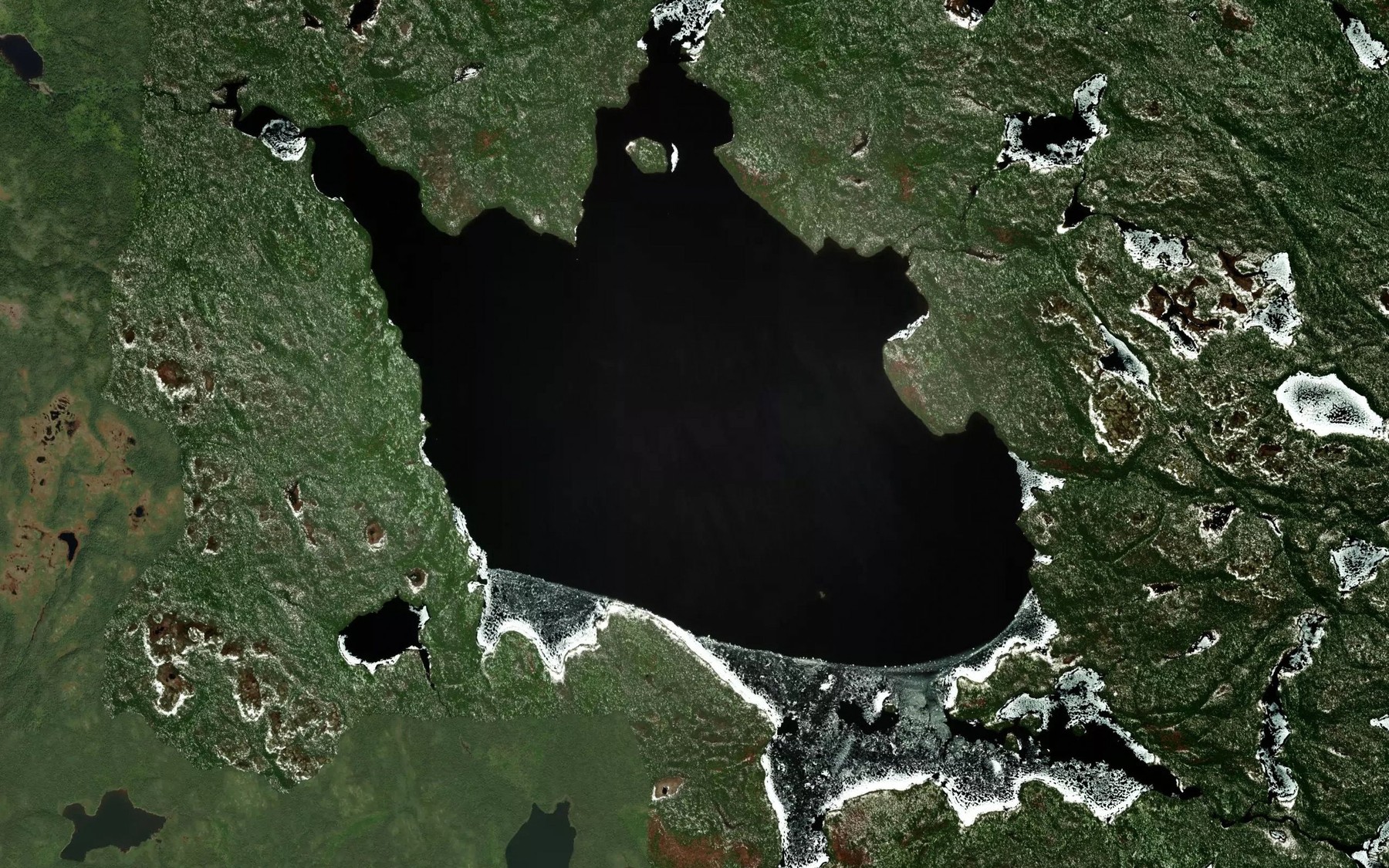 Satellite map of the Lac Faride