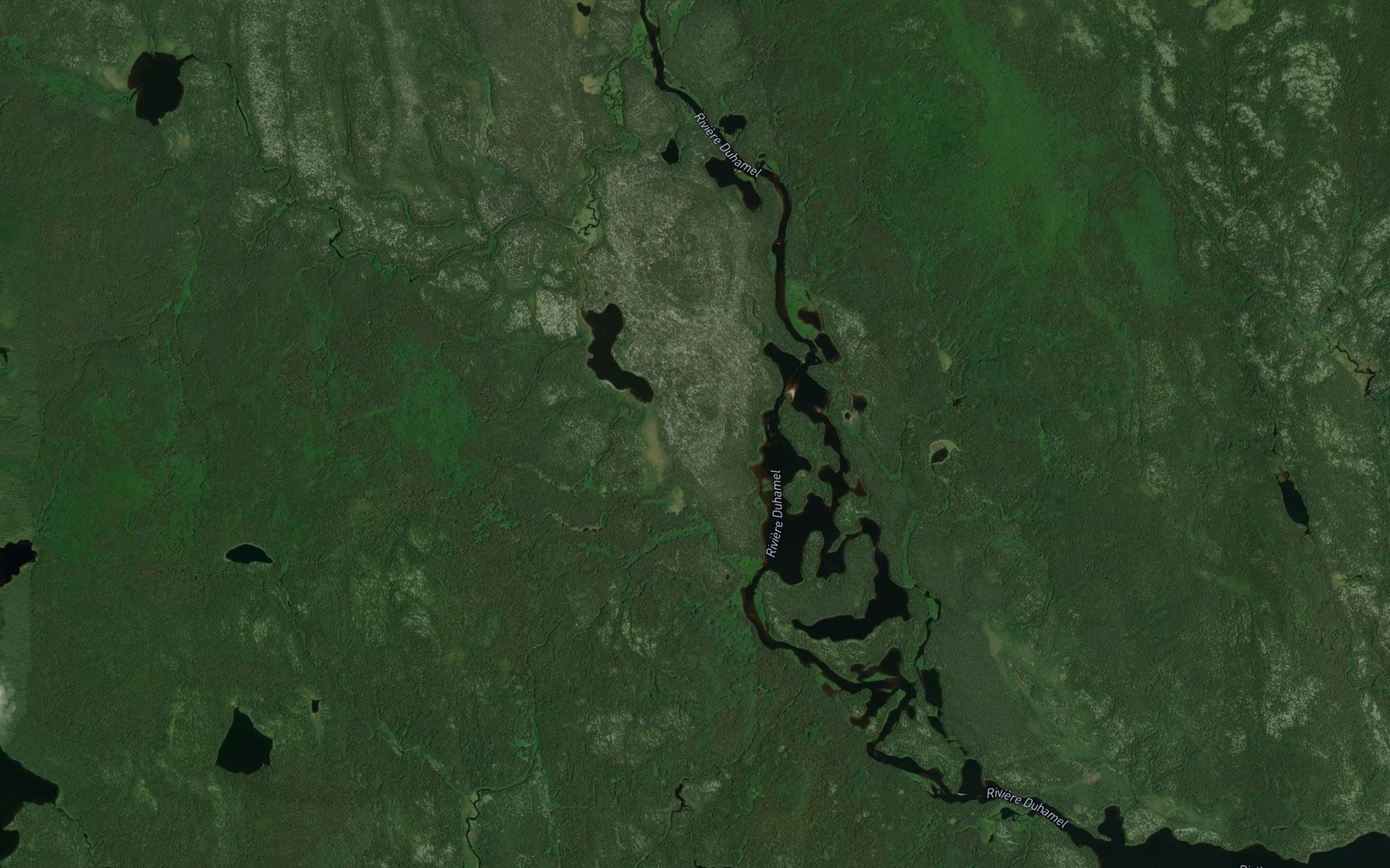 Satellite map of the Bras des Canots