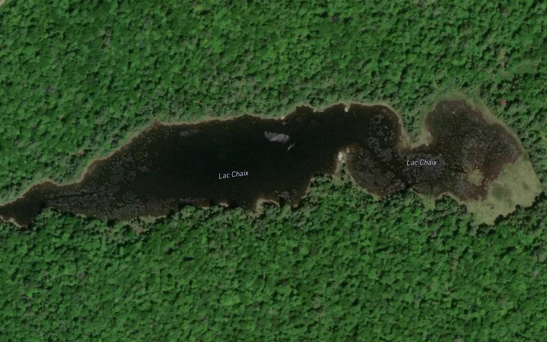 Satellite map of the Lac Chaix