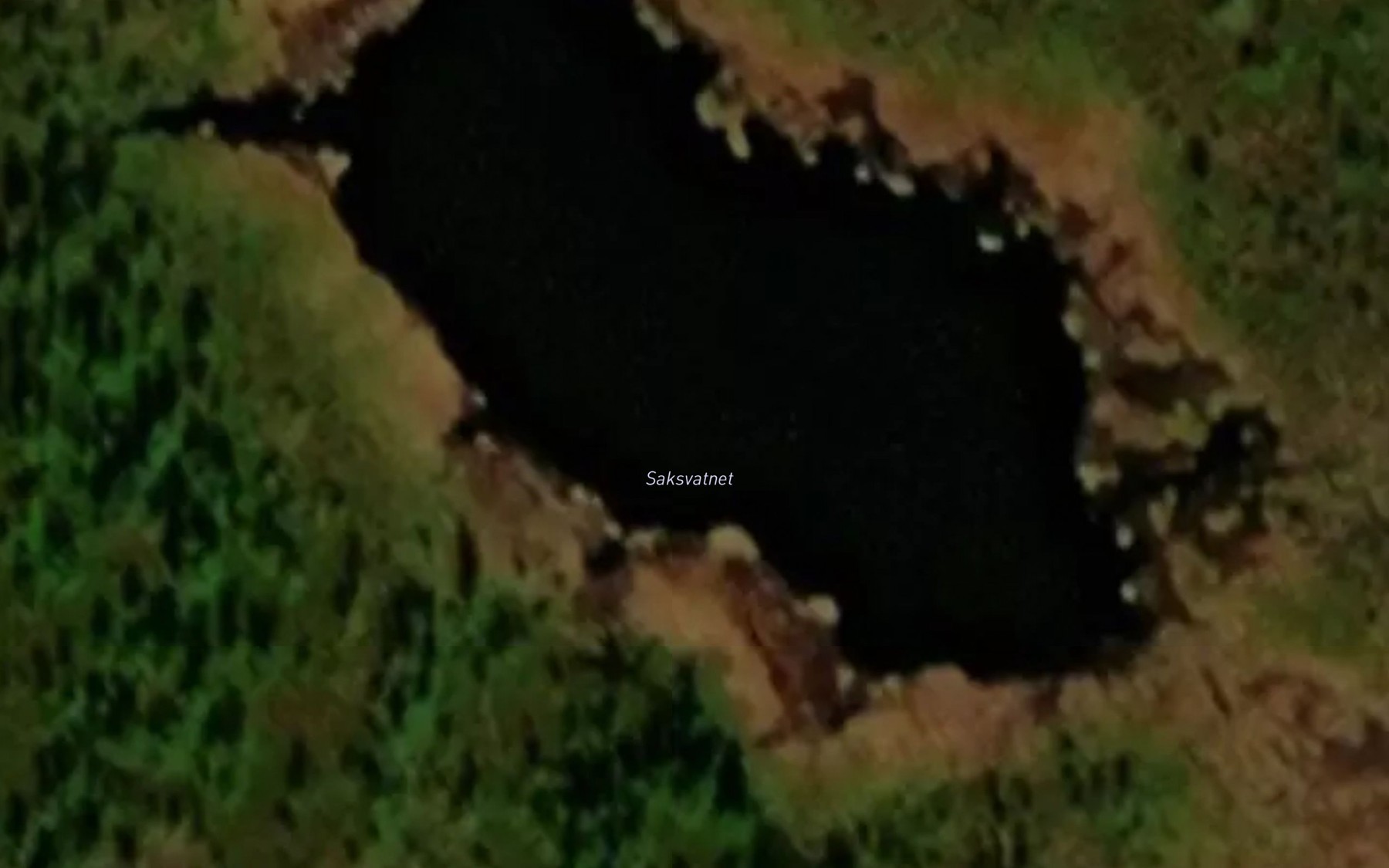 Satellite map of the Saksevatnet