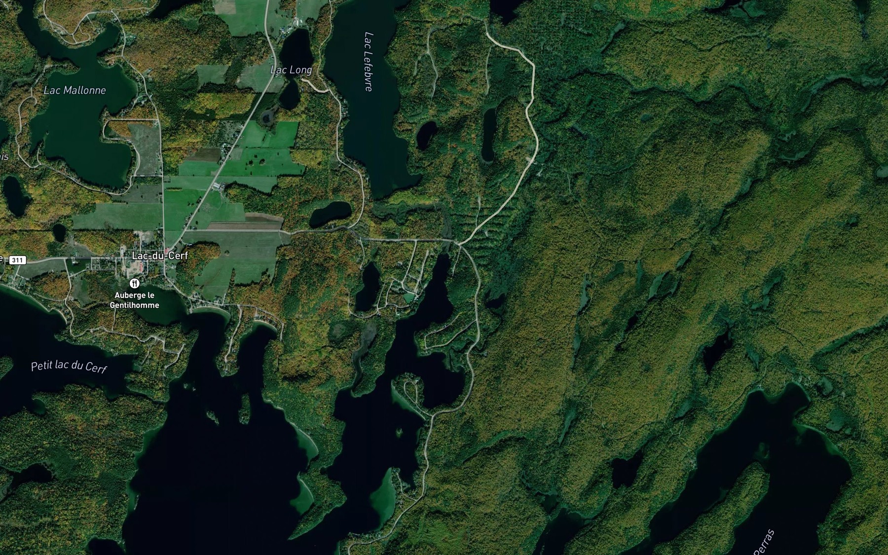 Satellite map of the Baie Valiquette