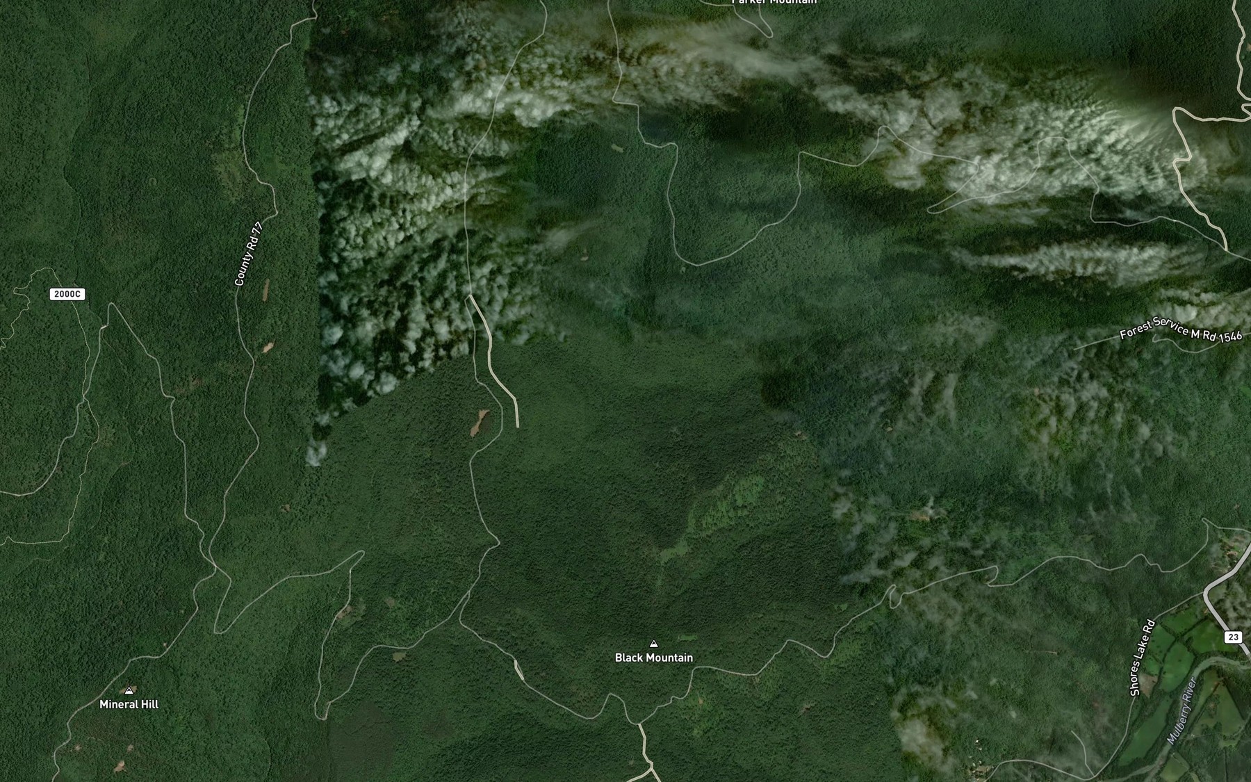 Satellite map of the Phipps Branch