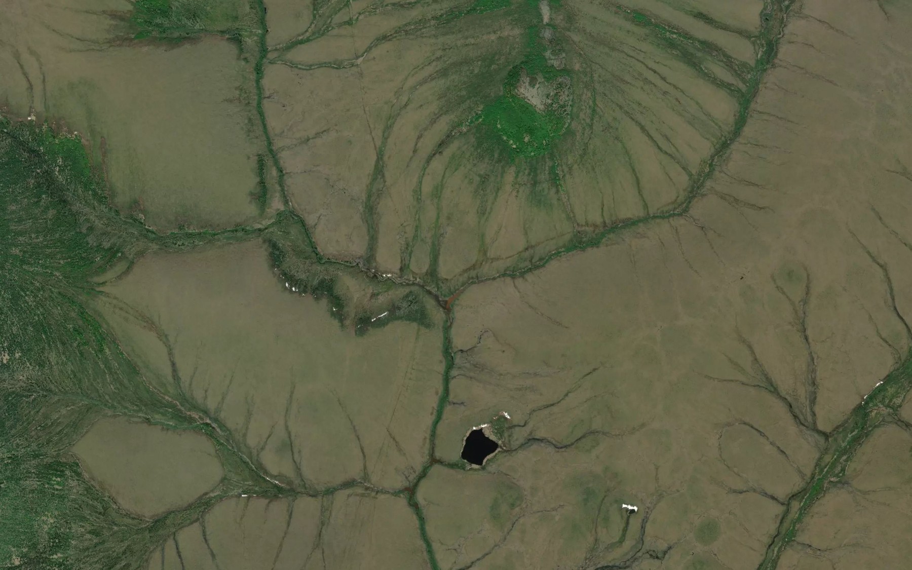 Satellite map of the Greenstone Creek