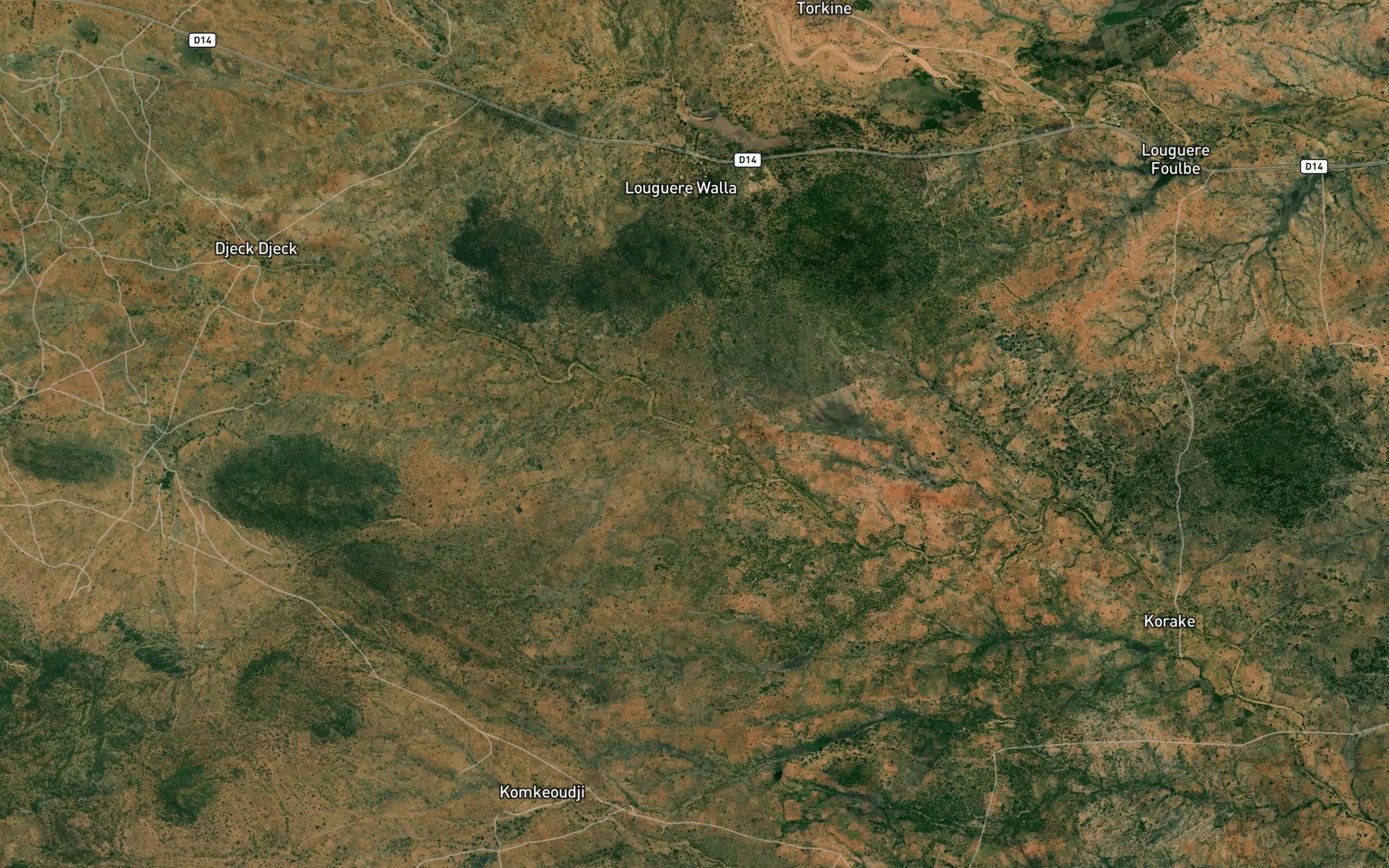 Satellite map of the Mayo Djarendi