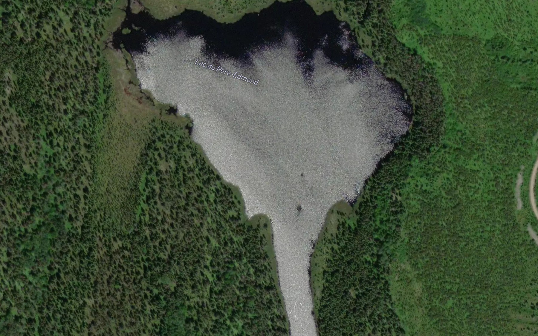 Satellite map of the Lac du Pere-Edmond
