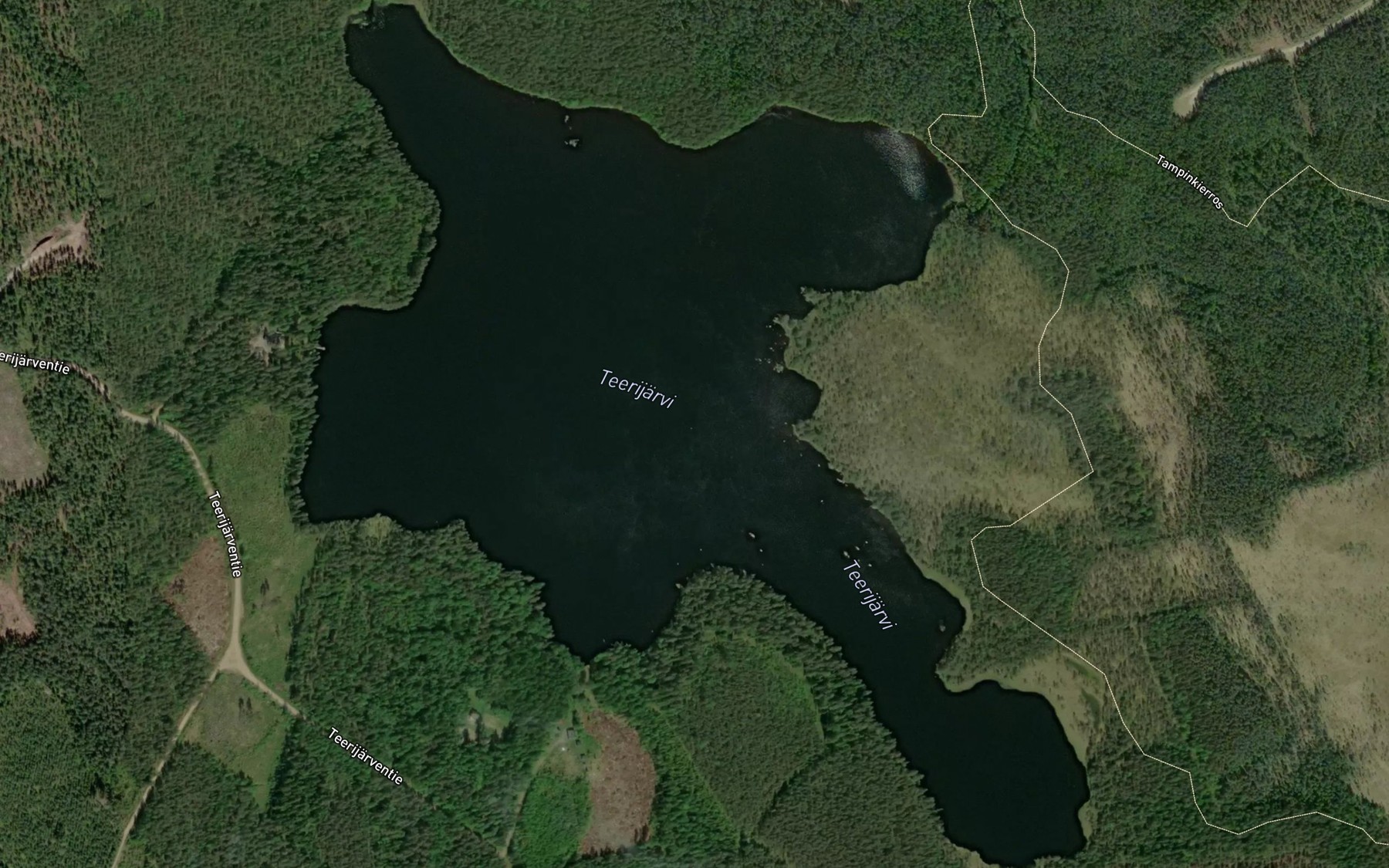 Satellite map of the Teerijarvi