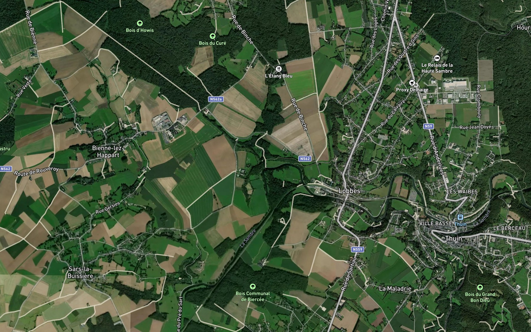 Satellite map of the Rabion