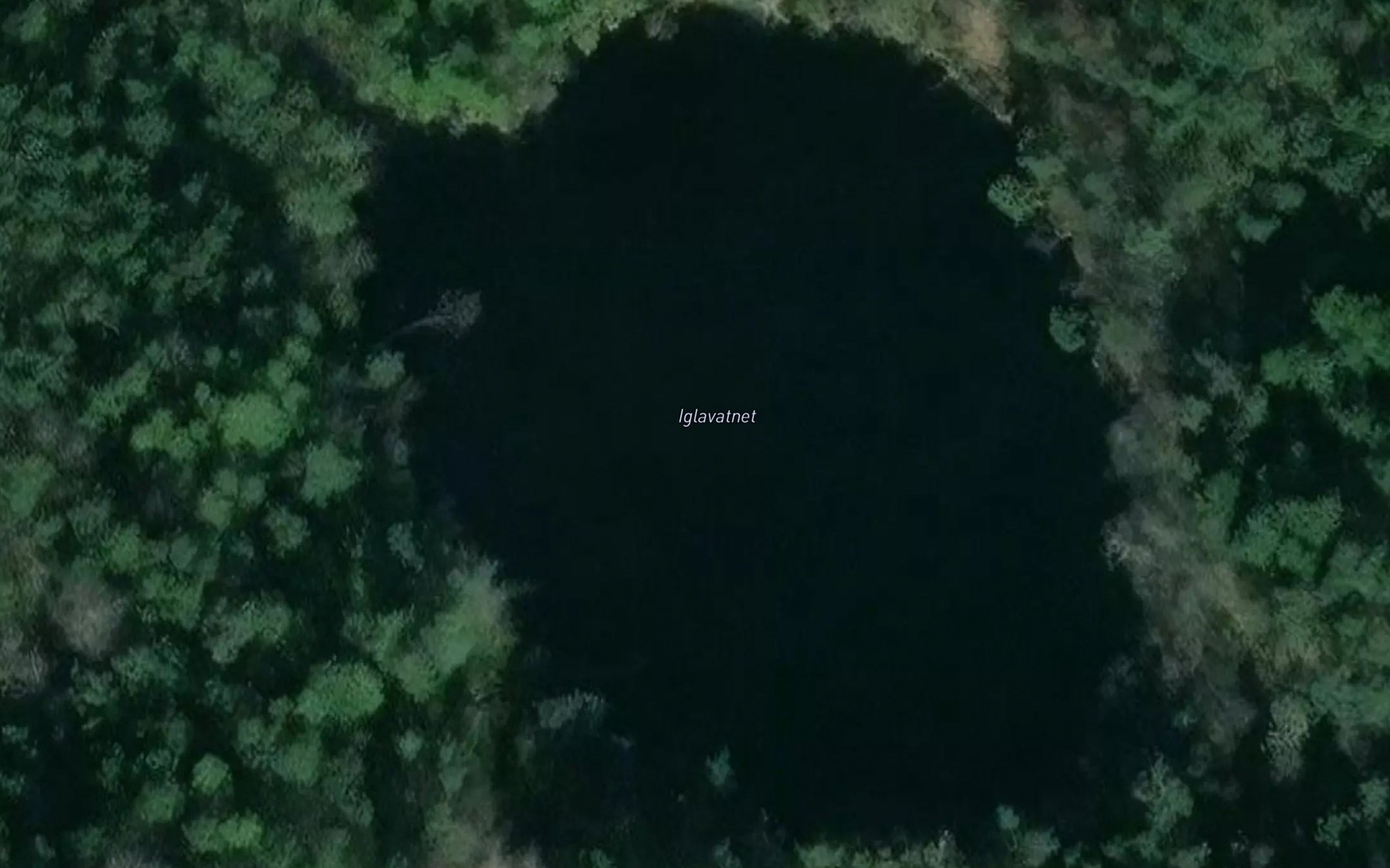 Satellite map of the Iglevatnete
