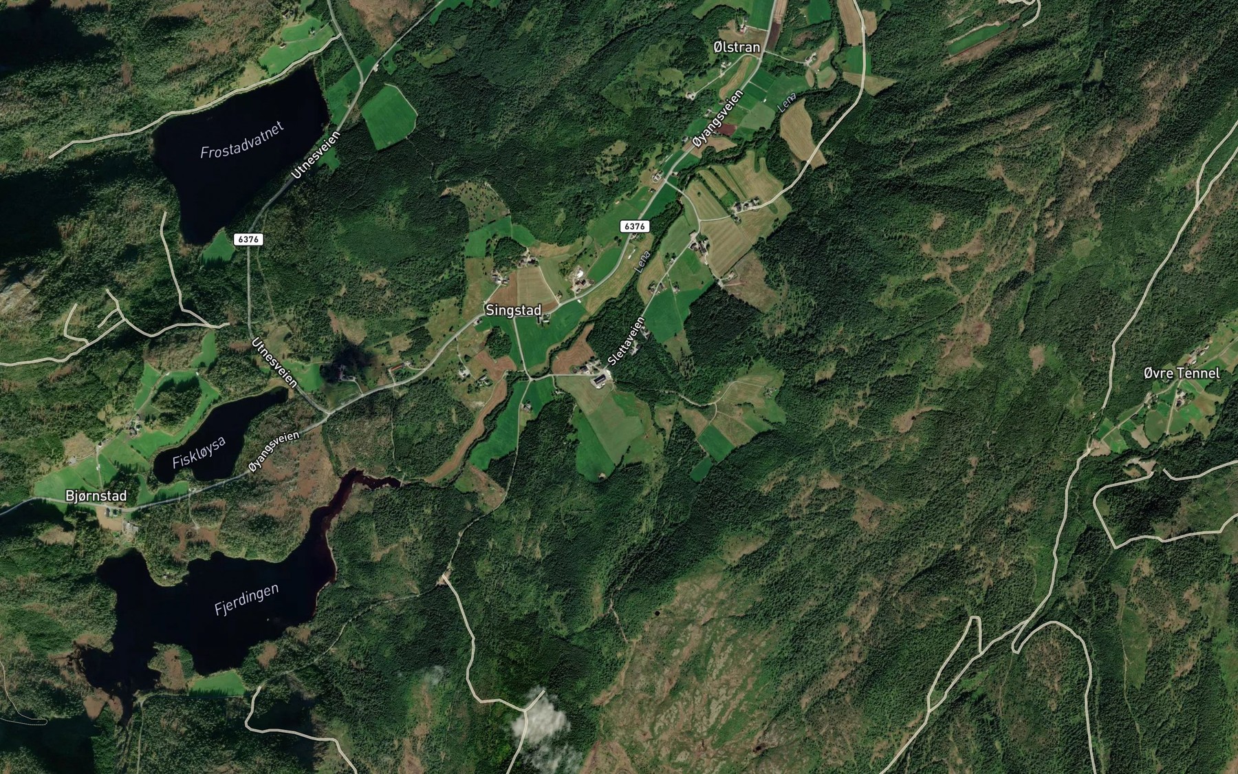 Satellite map of the Sprang-slaett-bekken