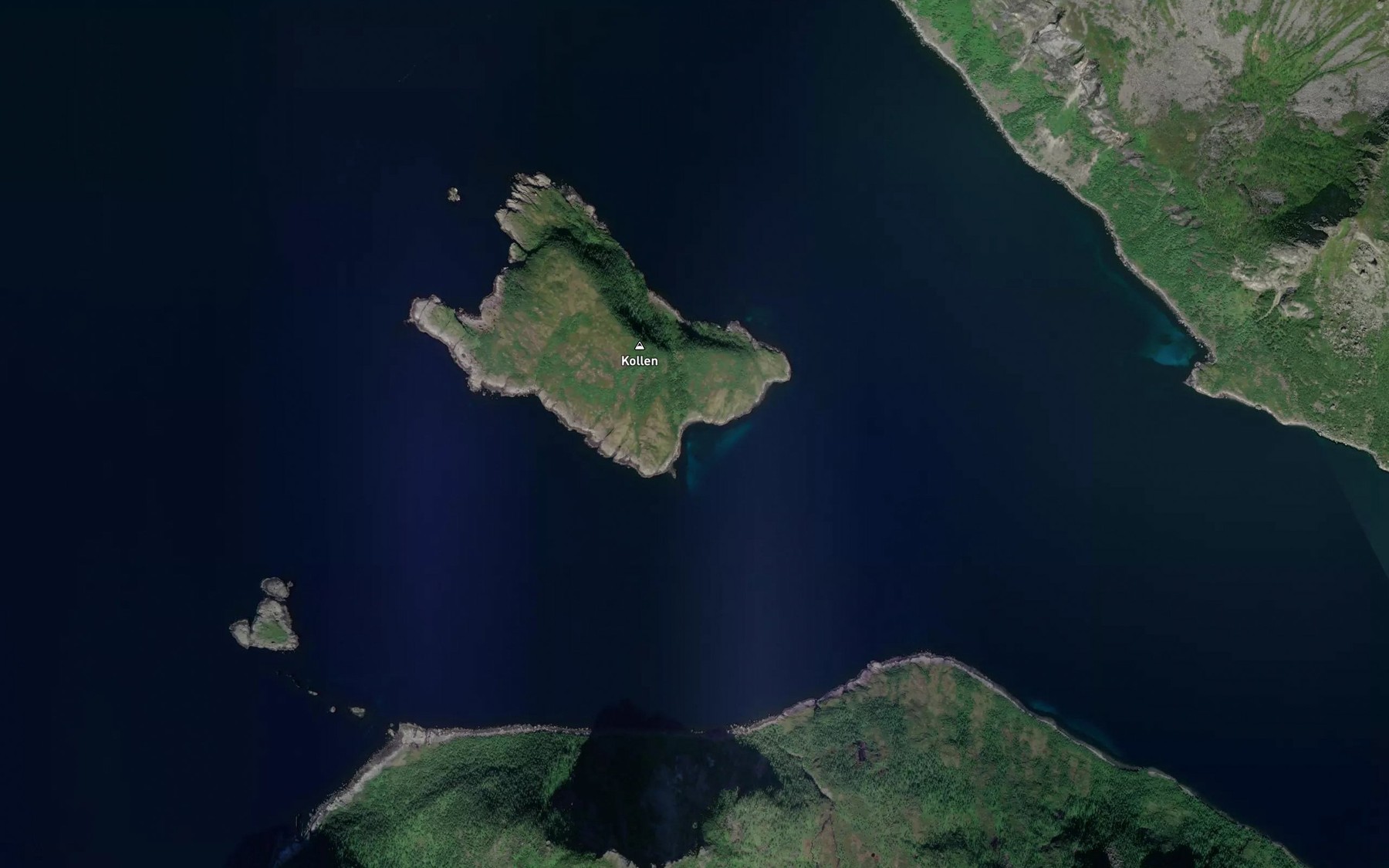 Satellite map of the Husvika