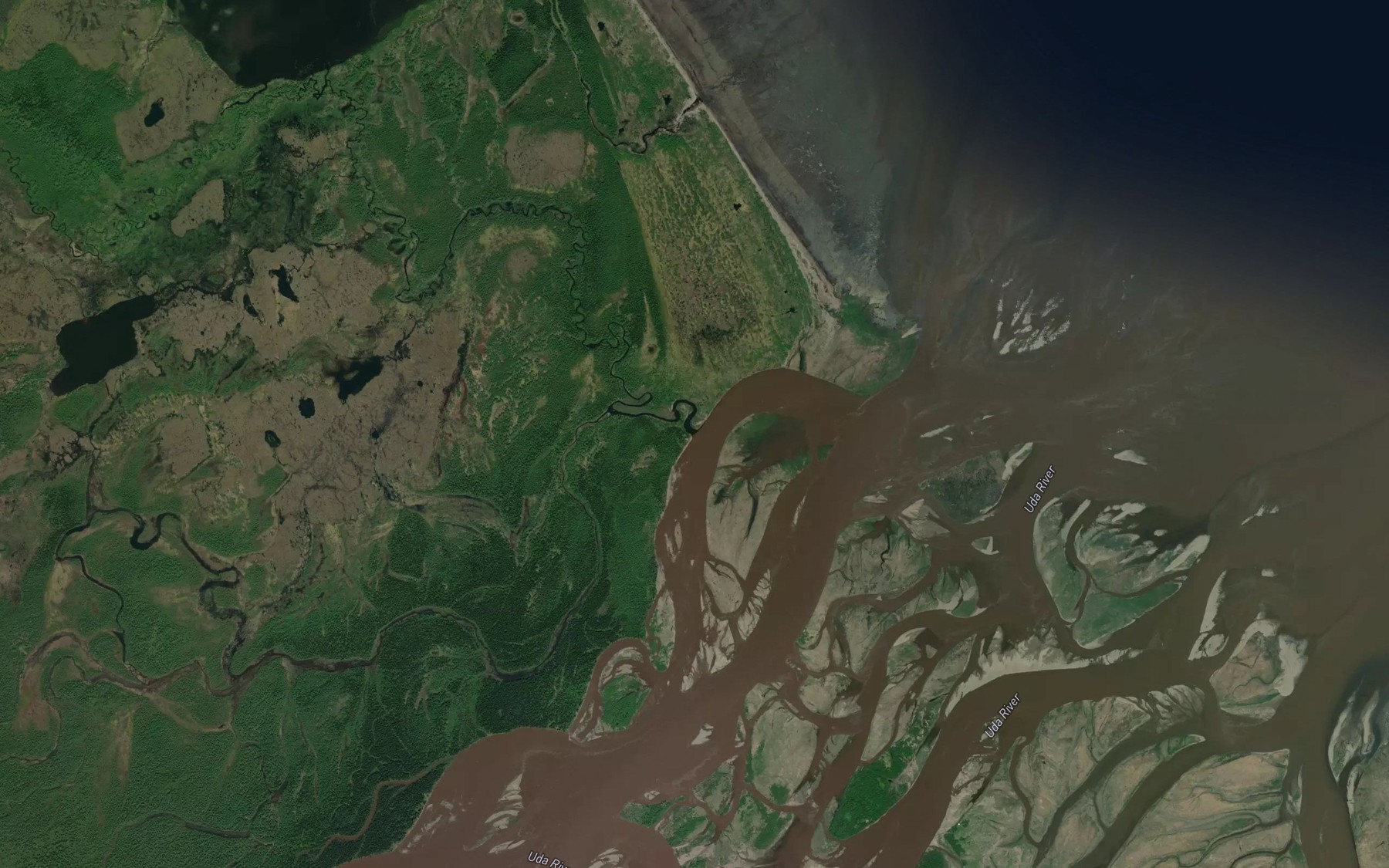 Satellite map of the El'gakan