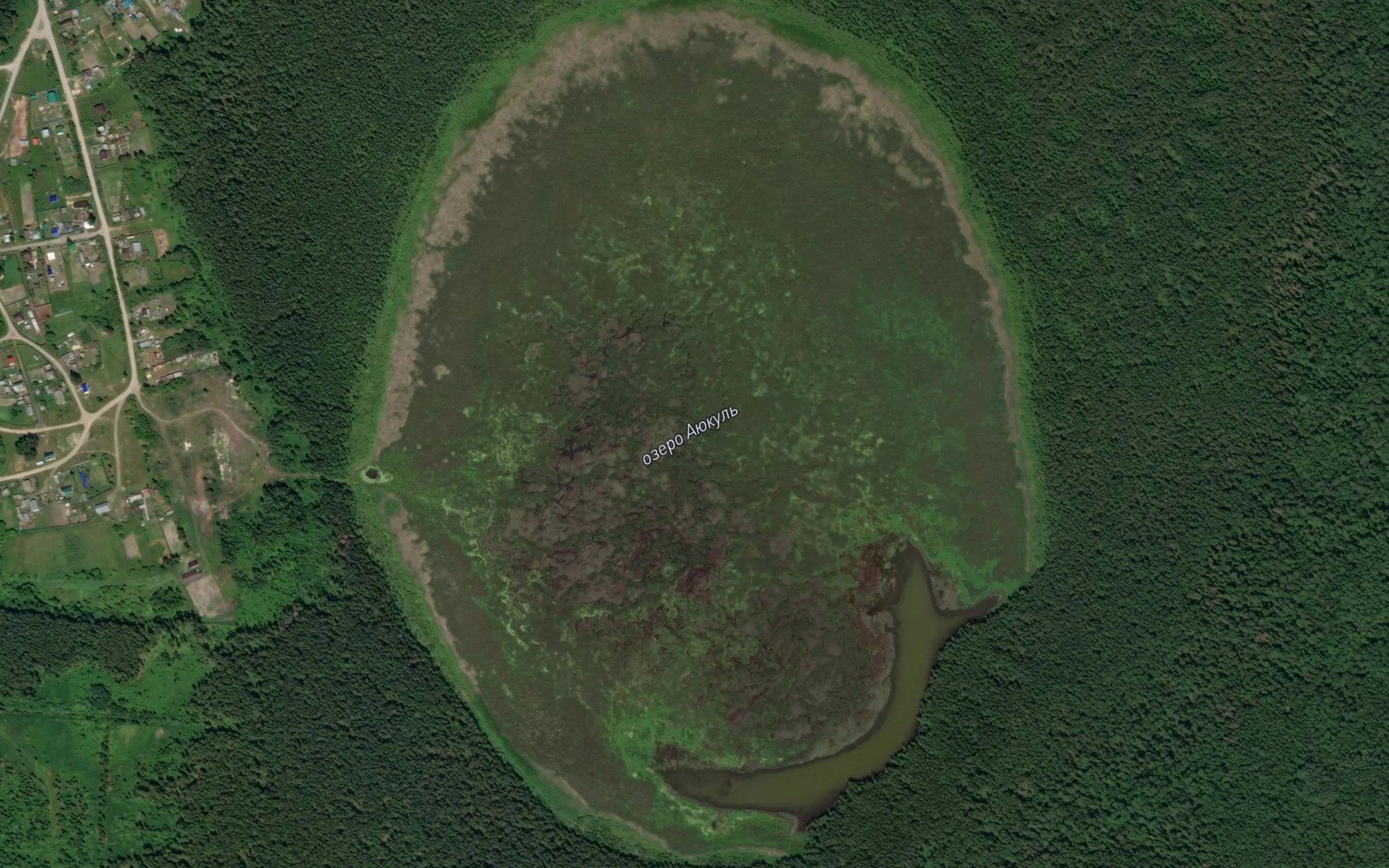 Satellite map of the Ozero Ayukul'