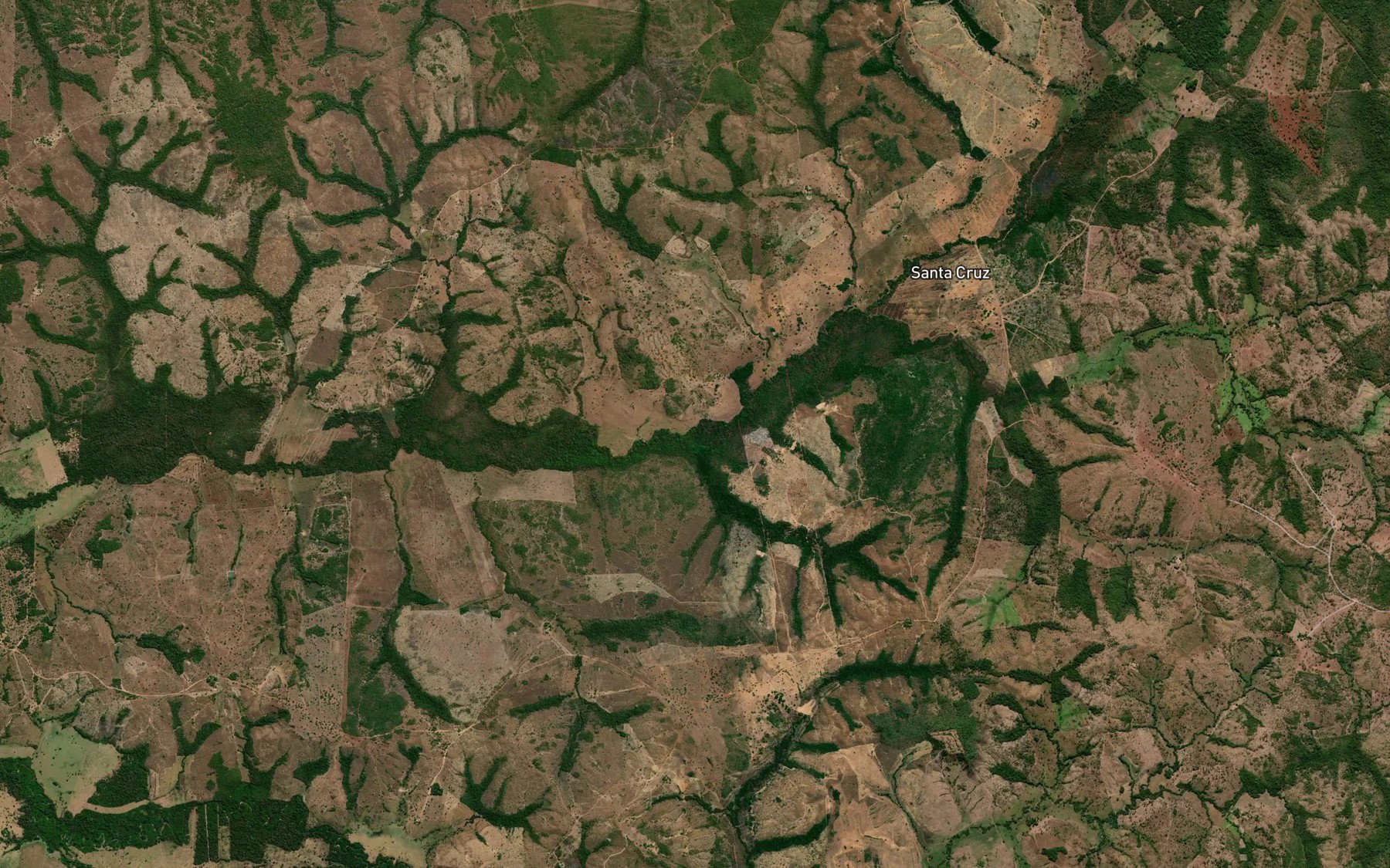 Satellite map of the Ribeirao Gameleira